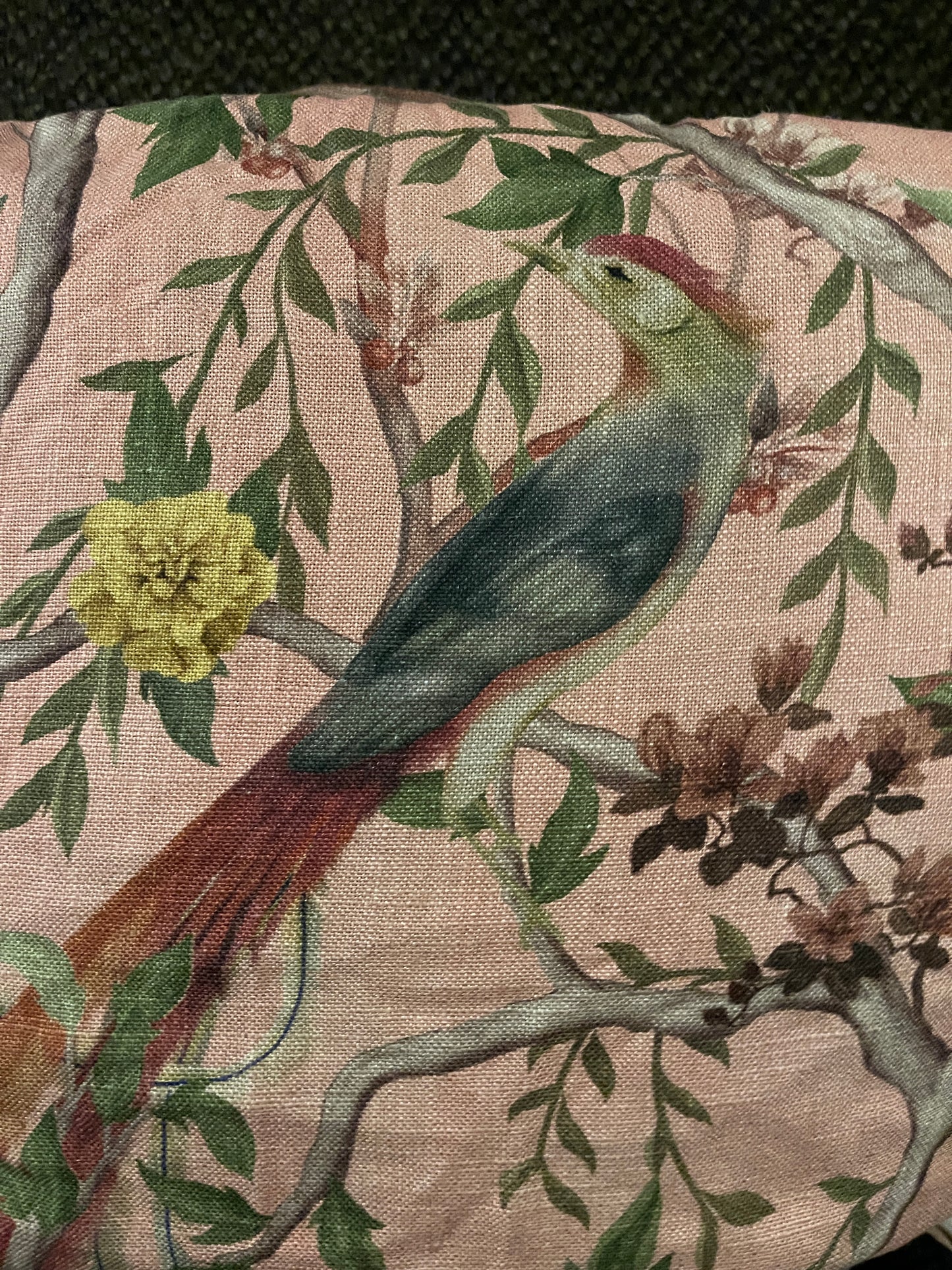 2 x 2.9m long Chivasso bird fabric drops