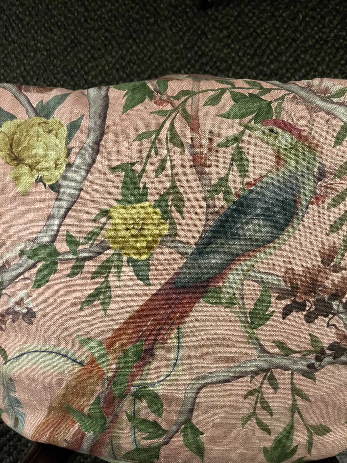 2 x 2.9m long Chivasso bird fabric drops