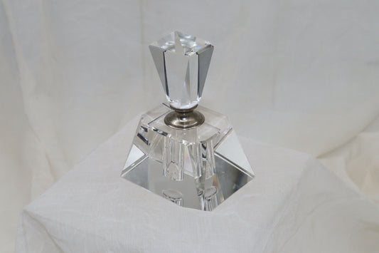 Art Deco style crystal perfume bottle