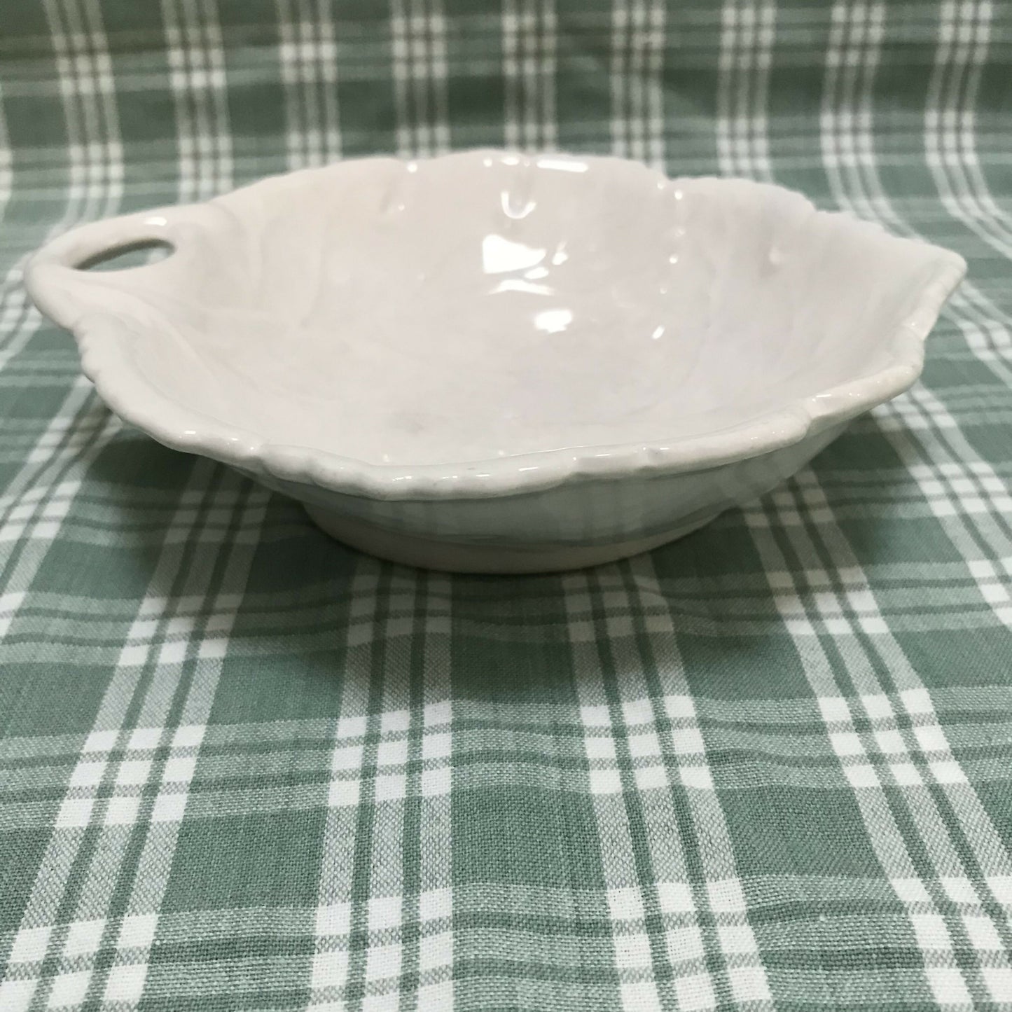 White Majolica Bowl