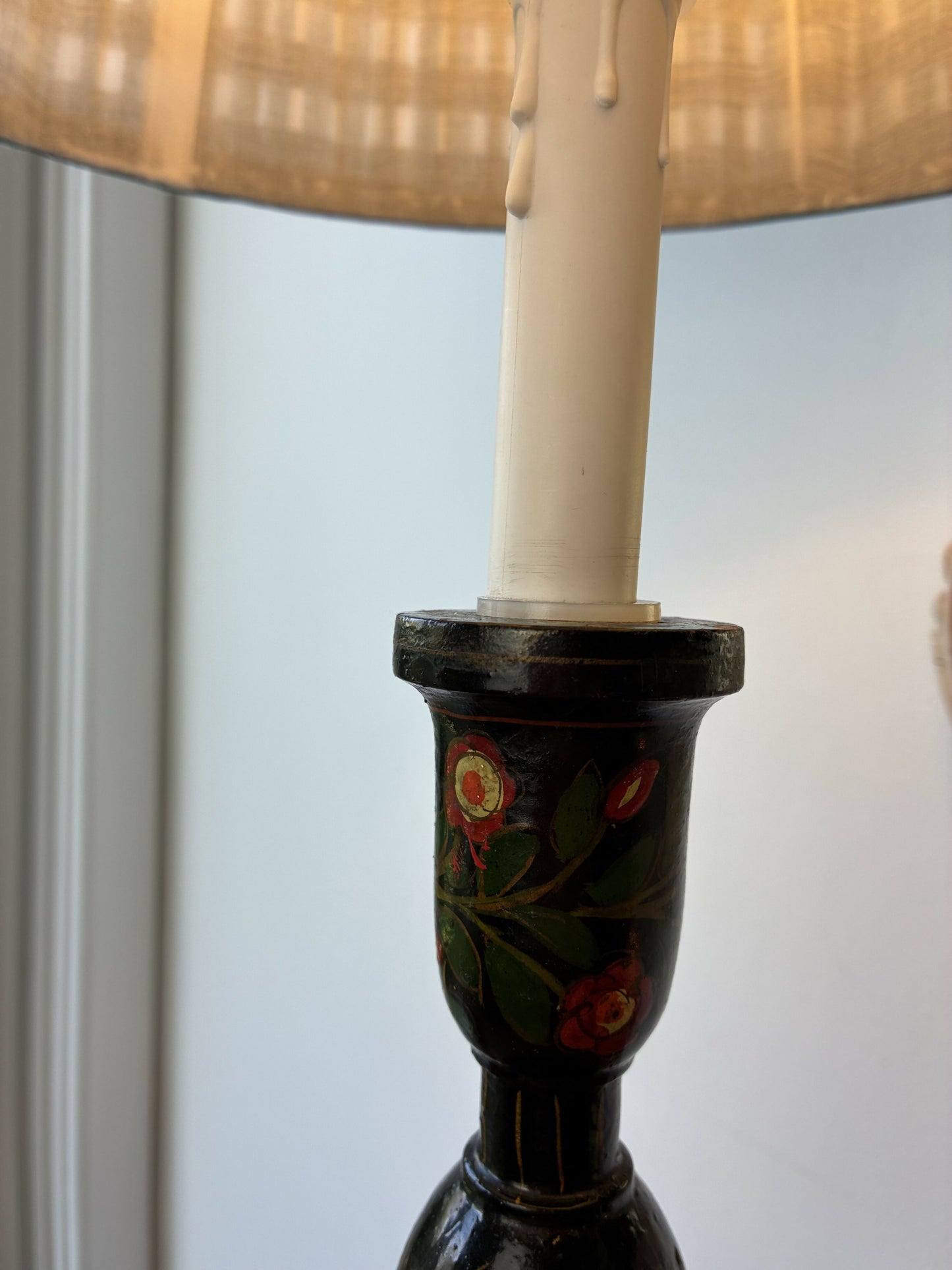 Kashmiri Laquerware Lamp Base