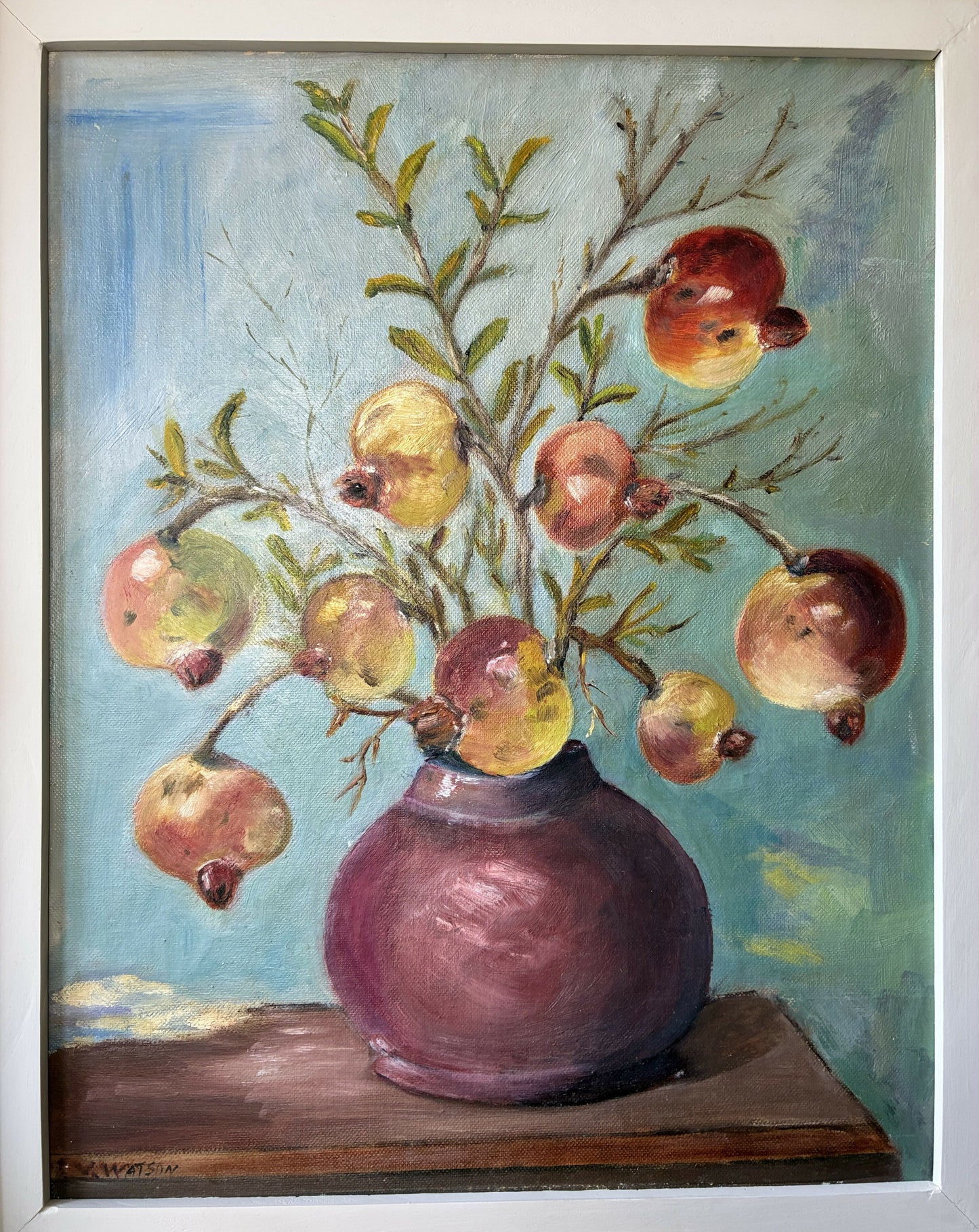 Still life of Pomegranates