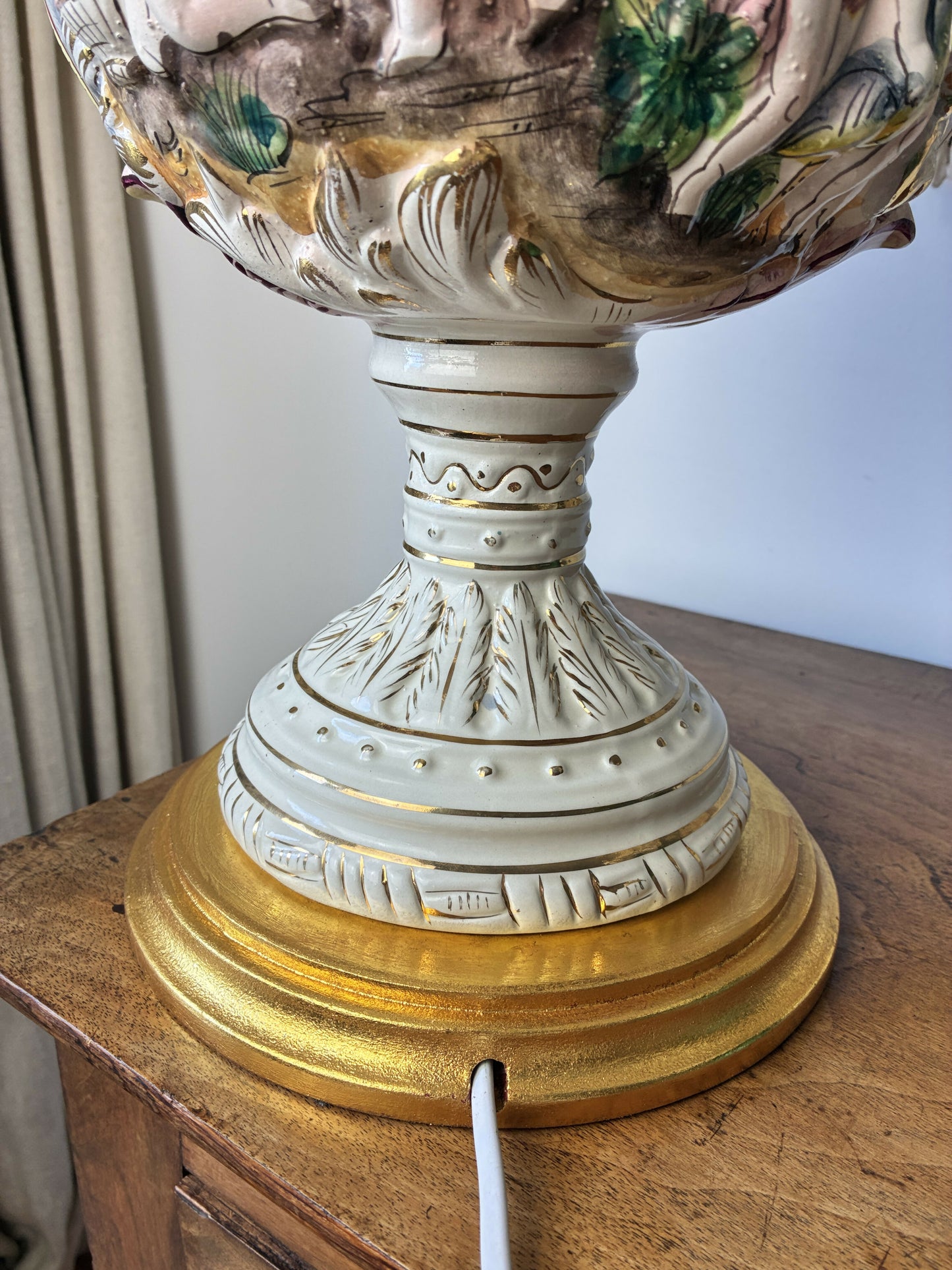 Large Capodimonte Keramos Lampbase