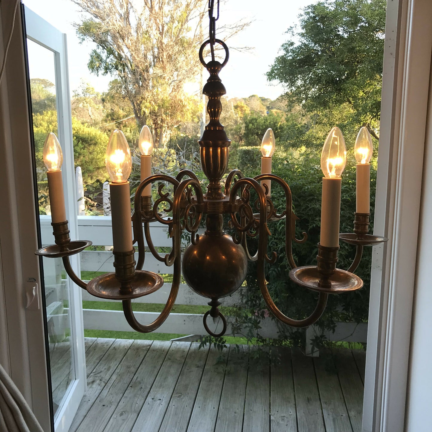 6 Light Flemish Chandelier