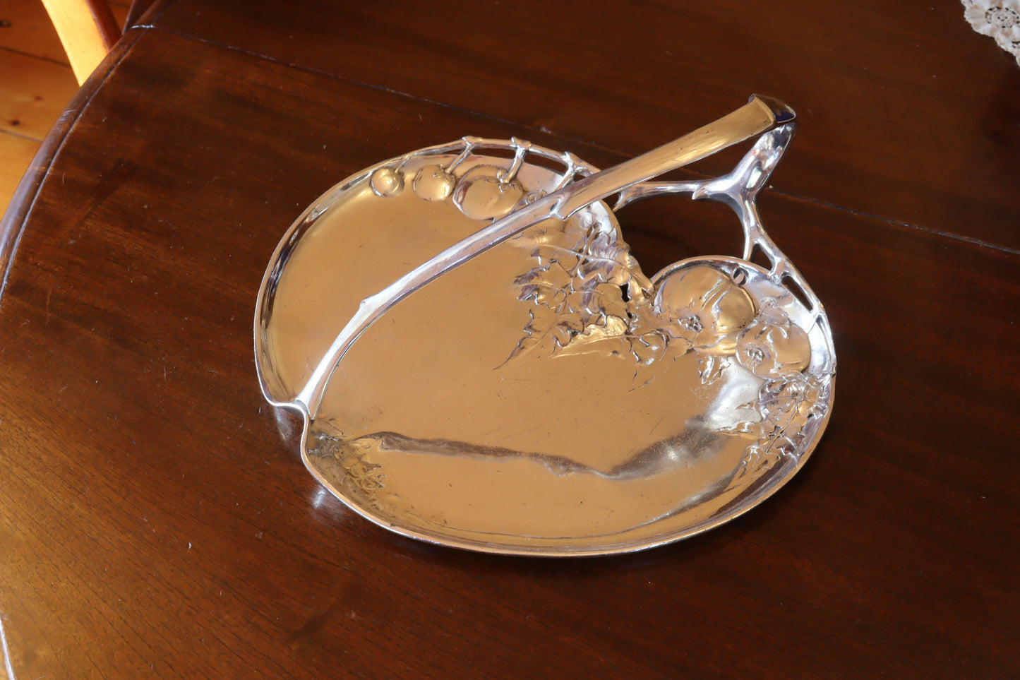 Silver plated Art Nouveau serving tray by Kayser of Germany