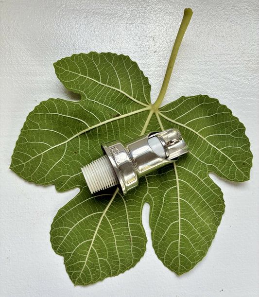 Silver wine pourer