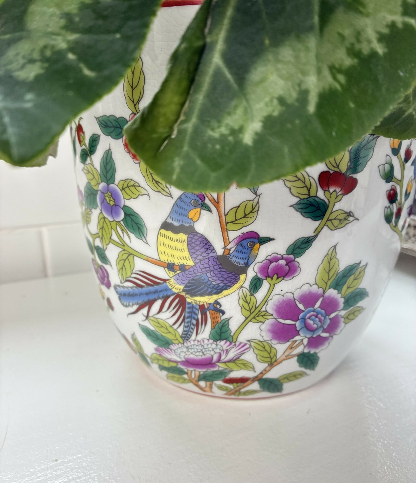 Chinoiserie Cache Pot Planter