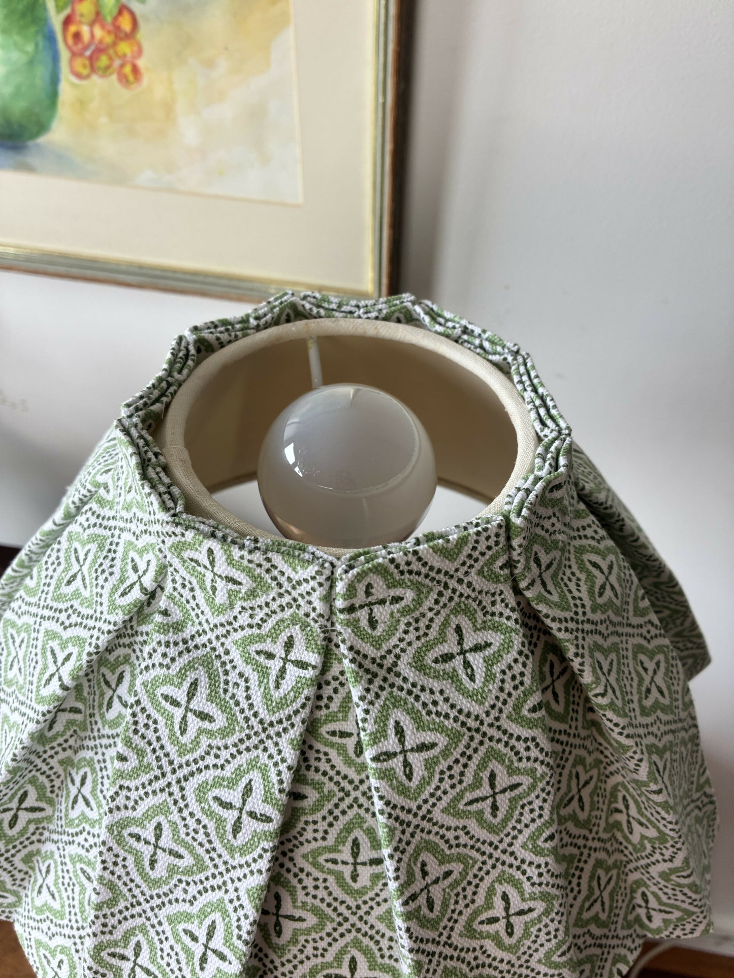 Green Candlestick Lamp