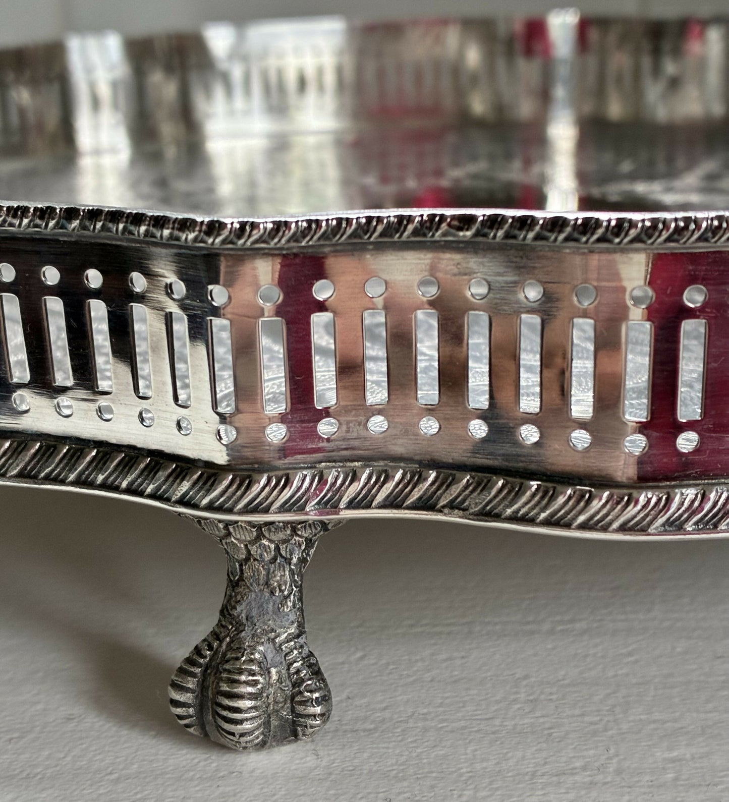 Silver Footed Tray 30cm