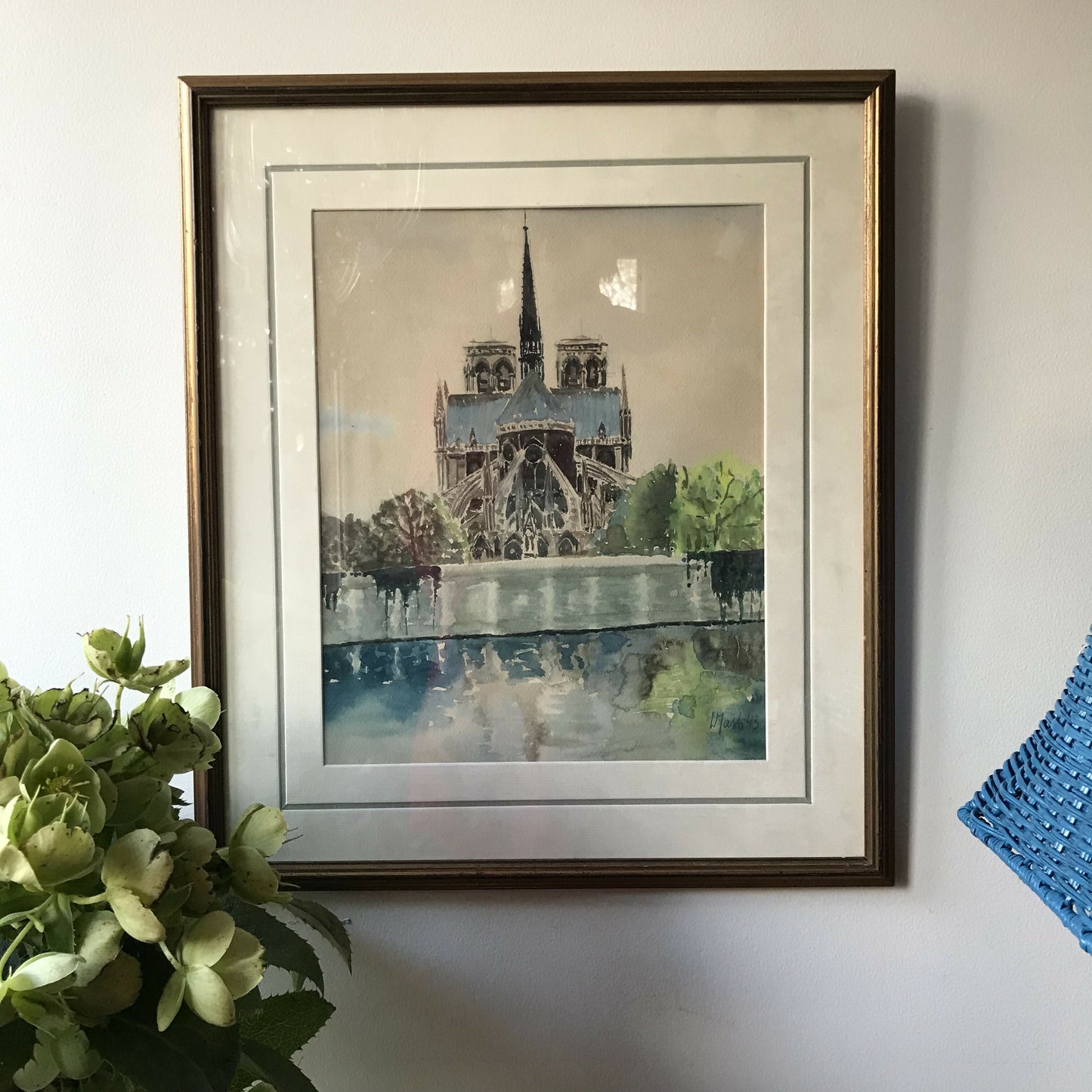 Watercolour of Notre Dame