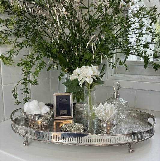 Large Oval Silver Tray