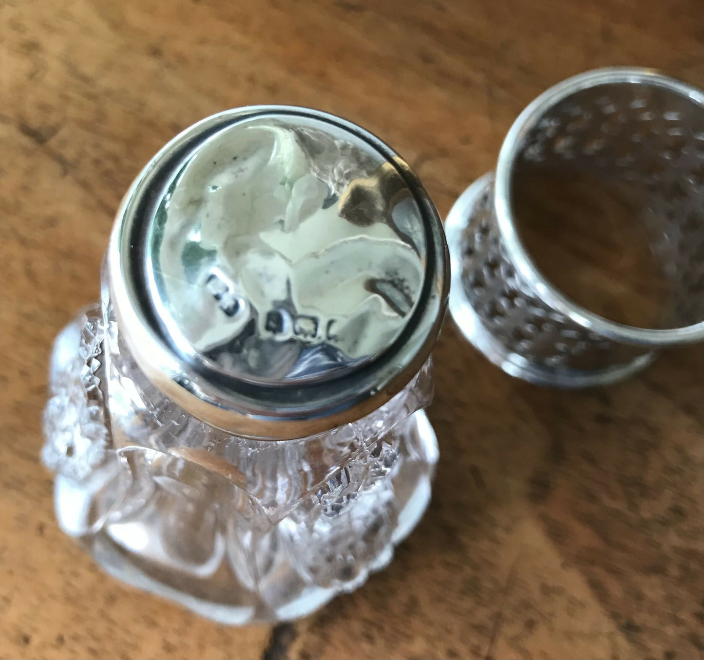 Silver topped Scent Bottle