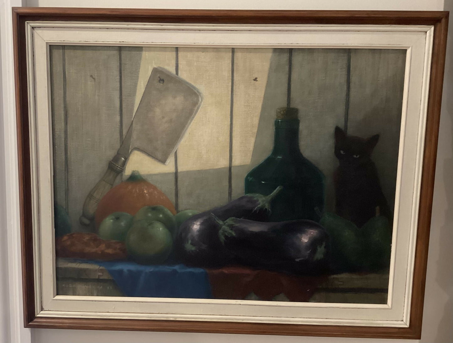 Still Life 72cm x 57cm, oil by Hugh Mason, 1933.