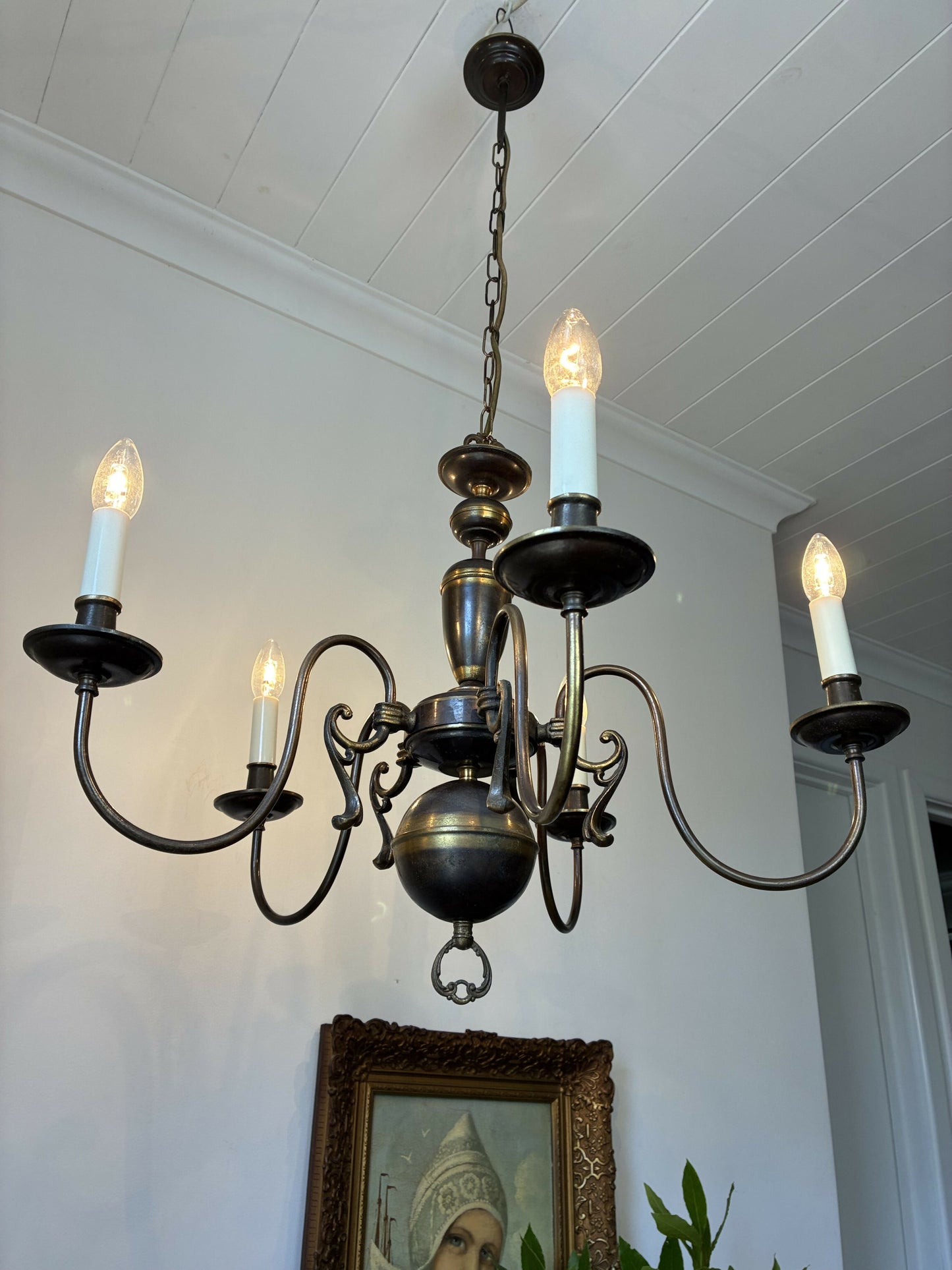5 Light Flemish Chandelier