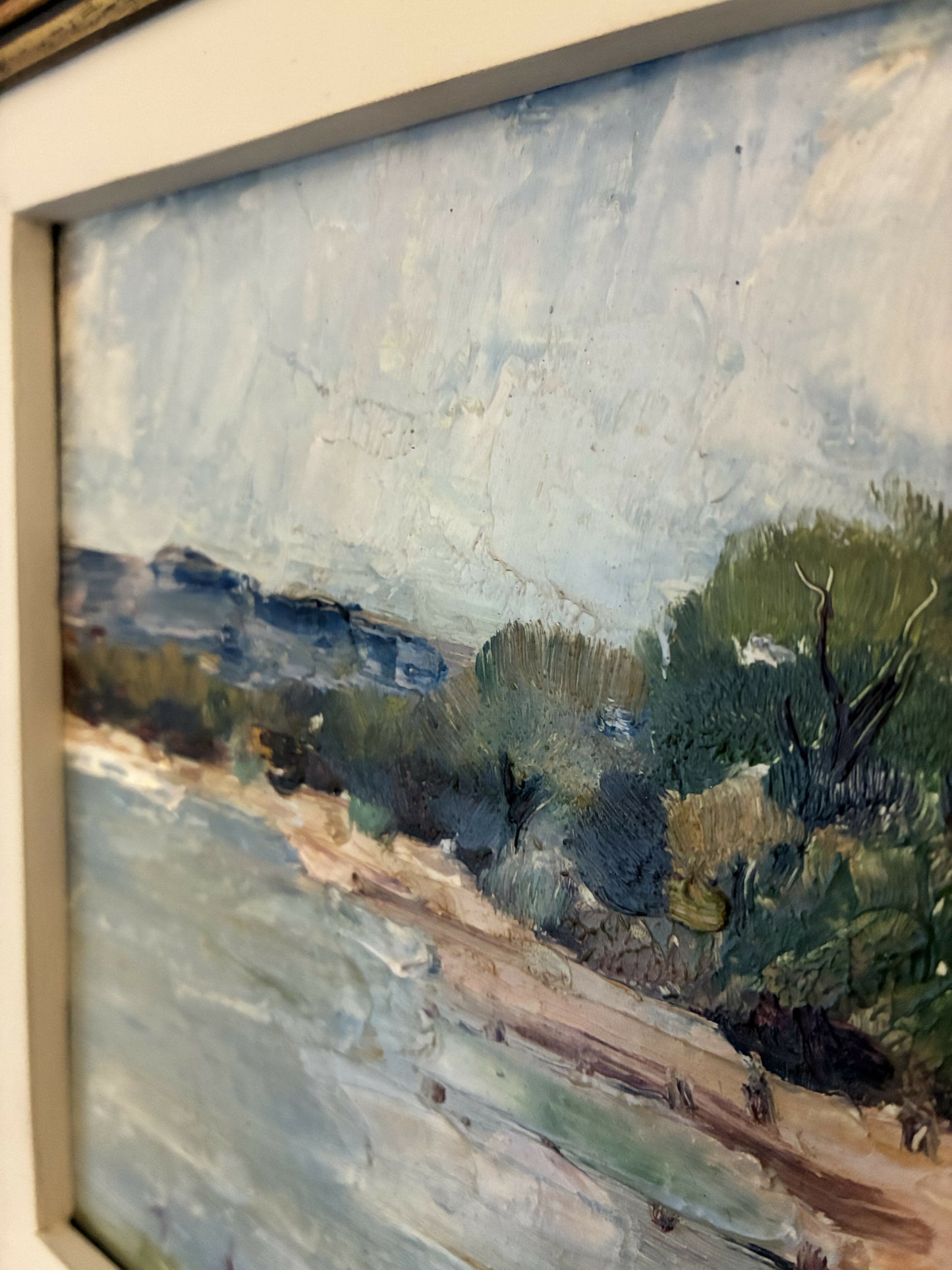 “Beach Groynes” Impressionist Painting
