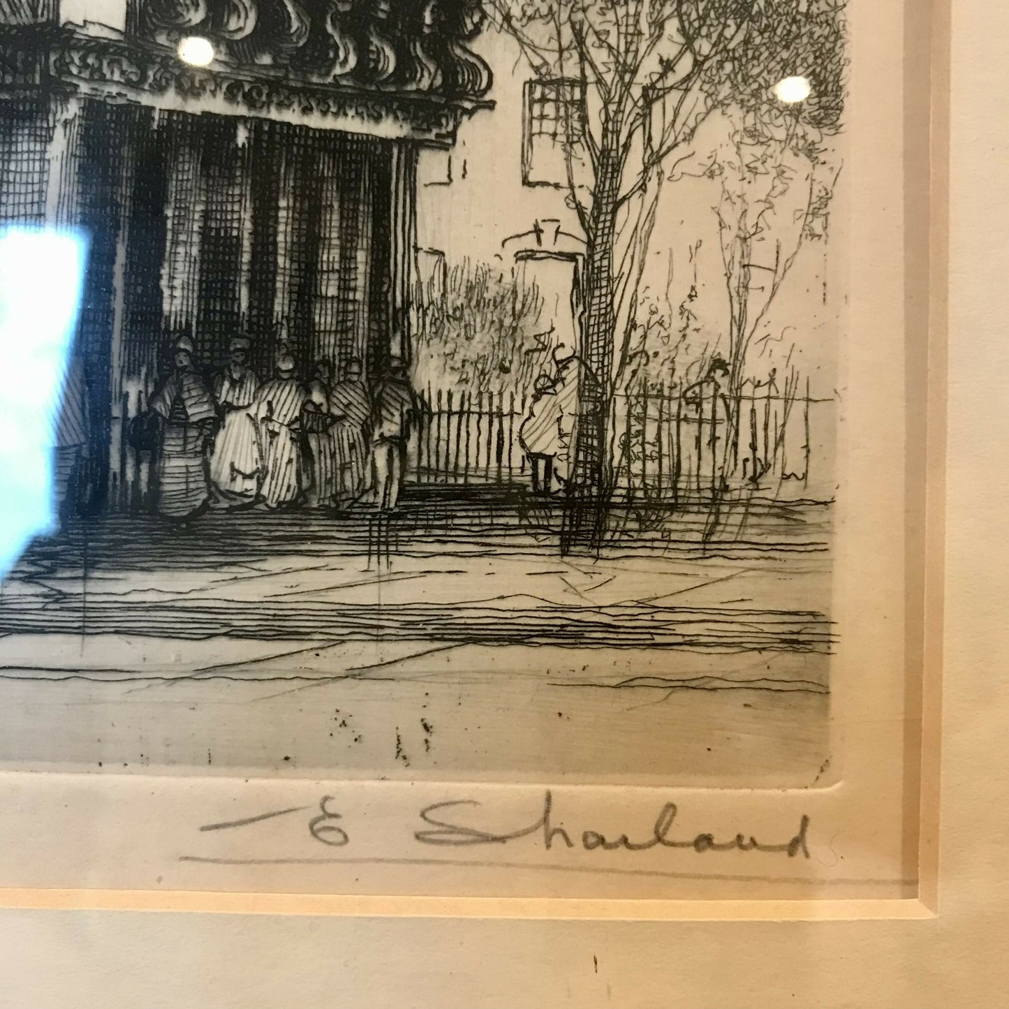 Pair of etchings by noted artist Edward Sharland