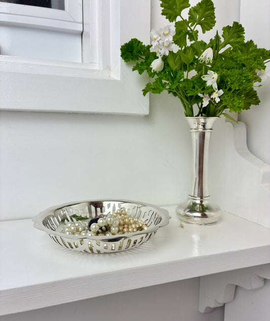 Pierced Silver Dish