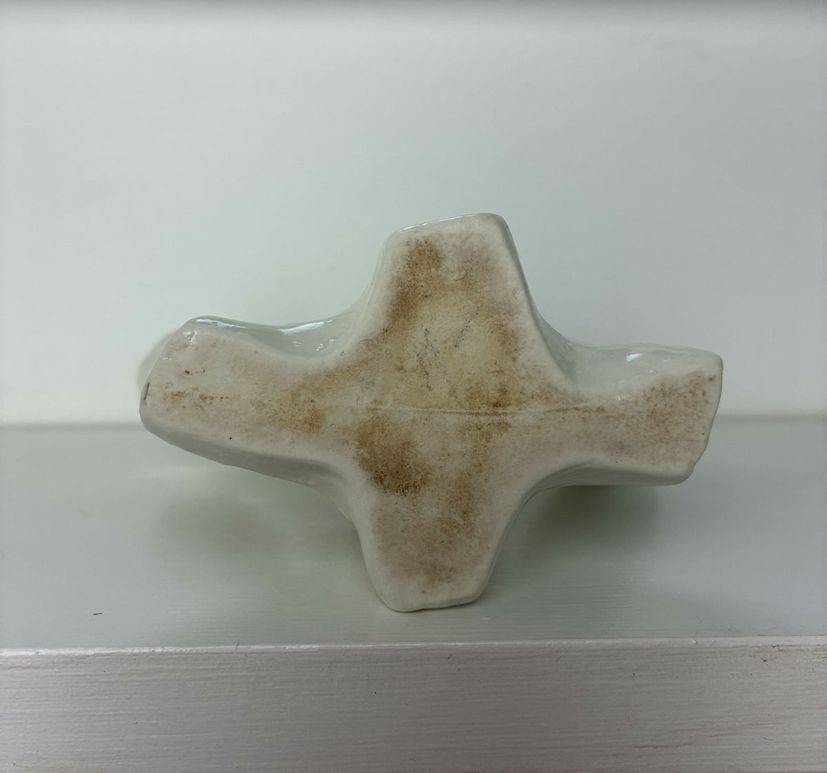 Fan Shaped Faux Bois Vase
