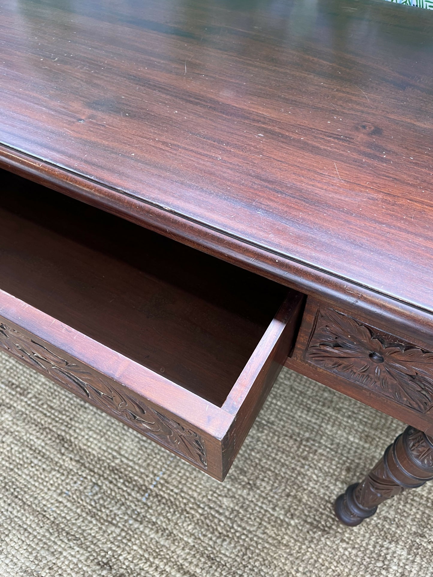 Carved Console/Desk