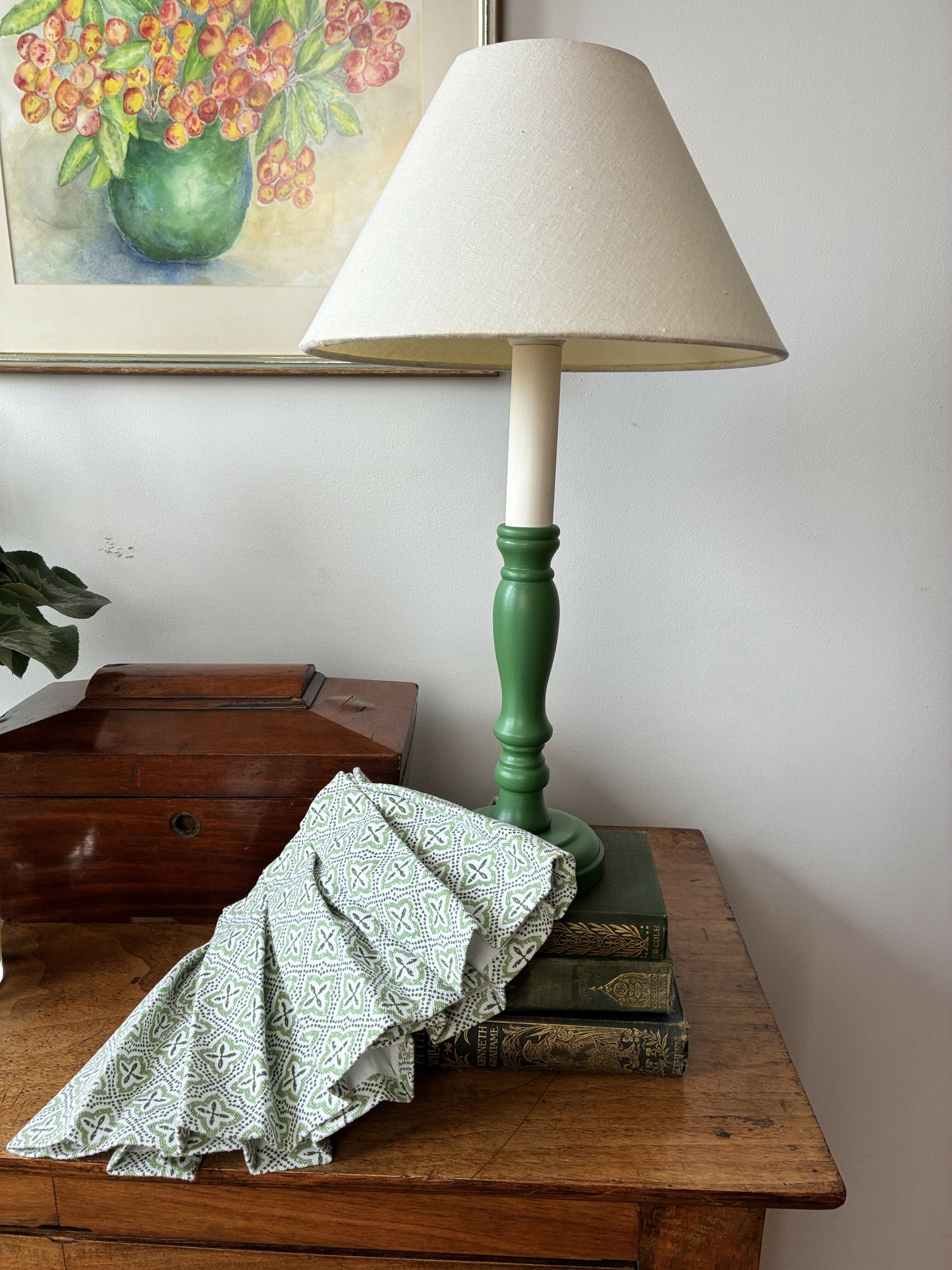 Green Candlestick Lamp