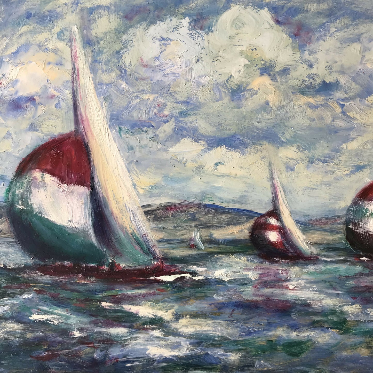 Original painting in magnificent antique frame