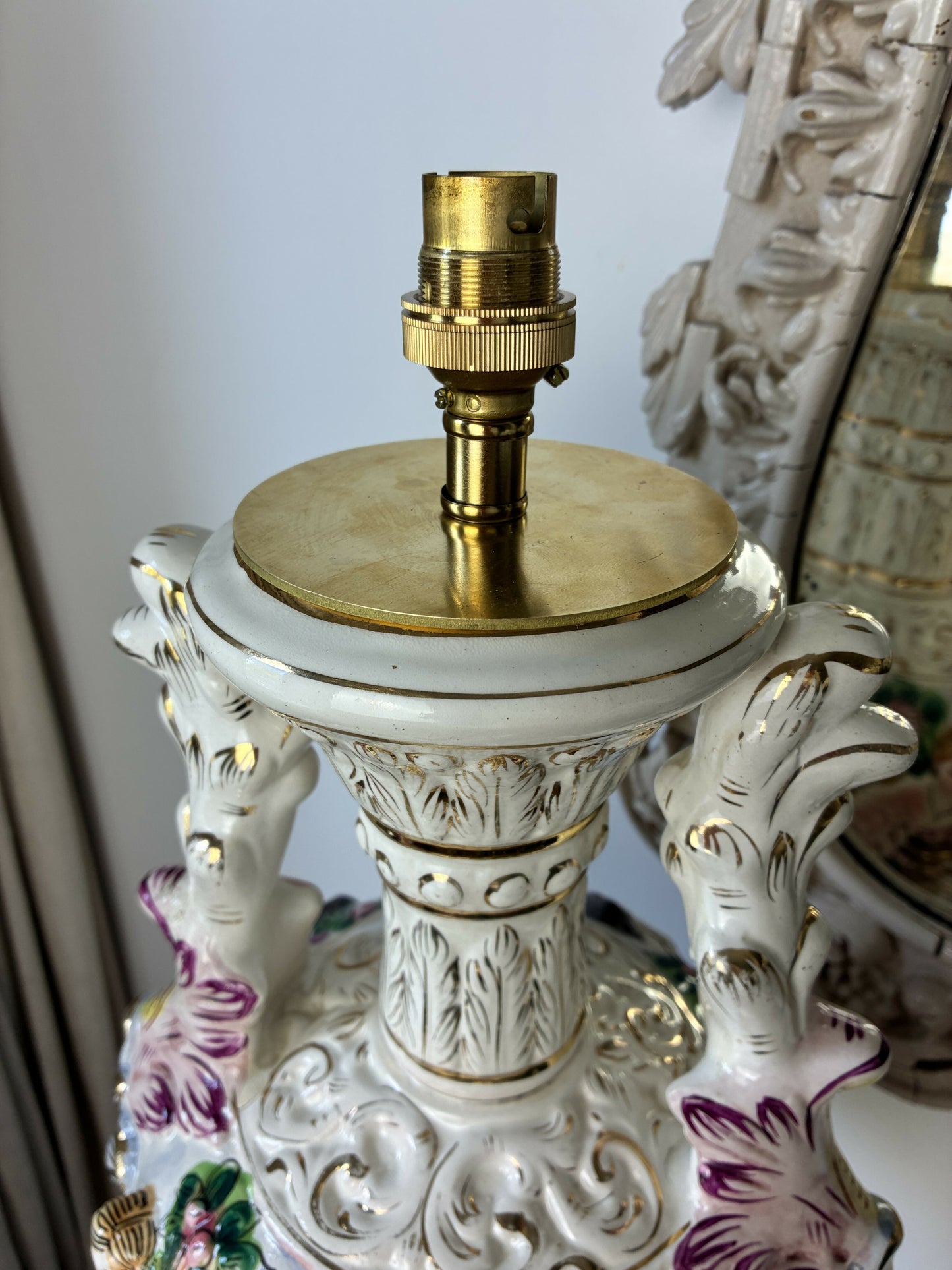 Large Capodimonte Keramos Lampbase