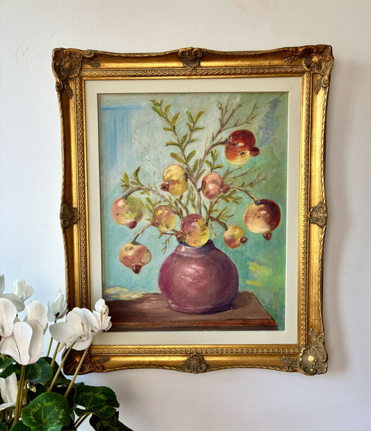 Still life of Pomegranates
