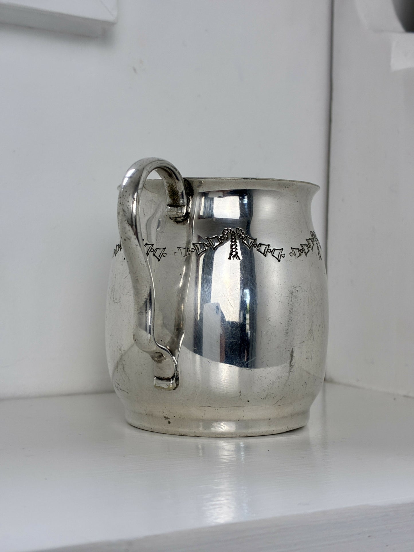 Silver Plated Christening Mug