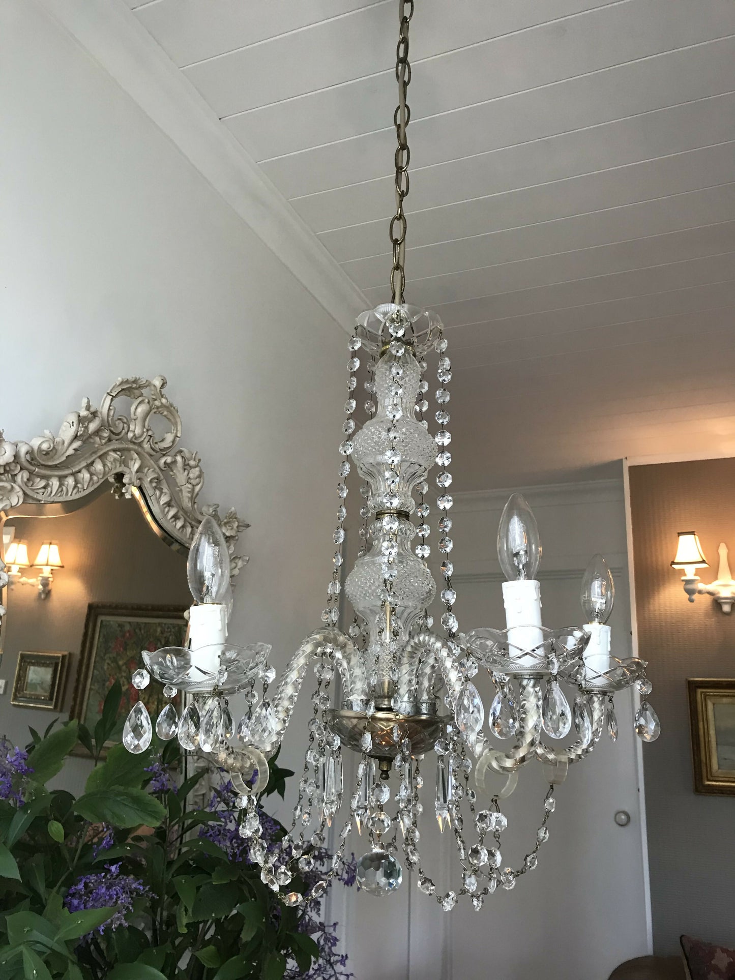 Venetian Style 5 arm Chandelier