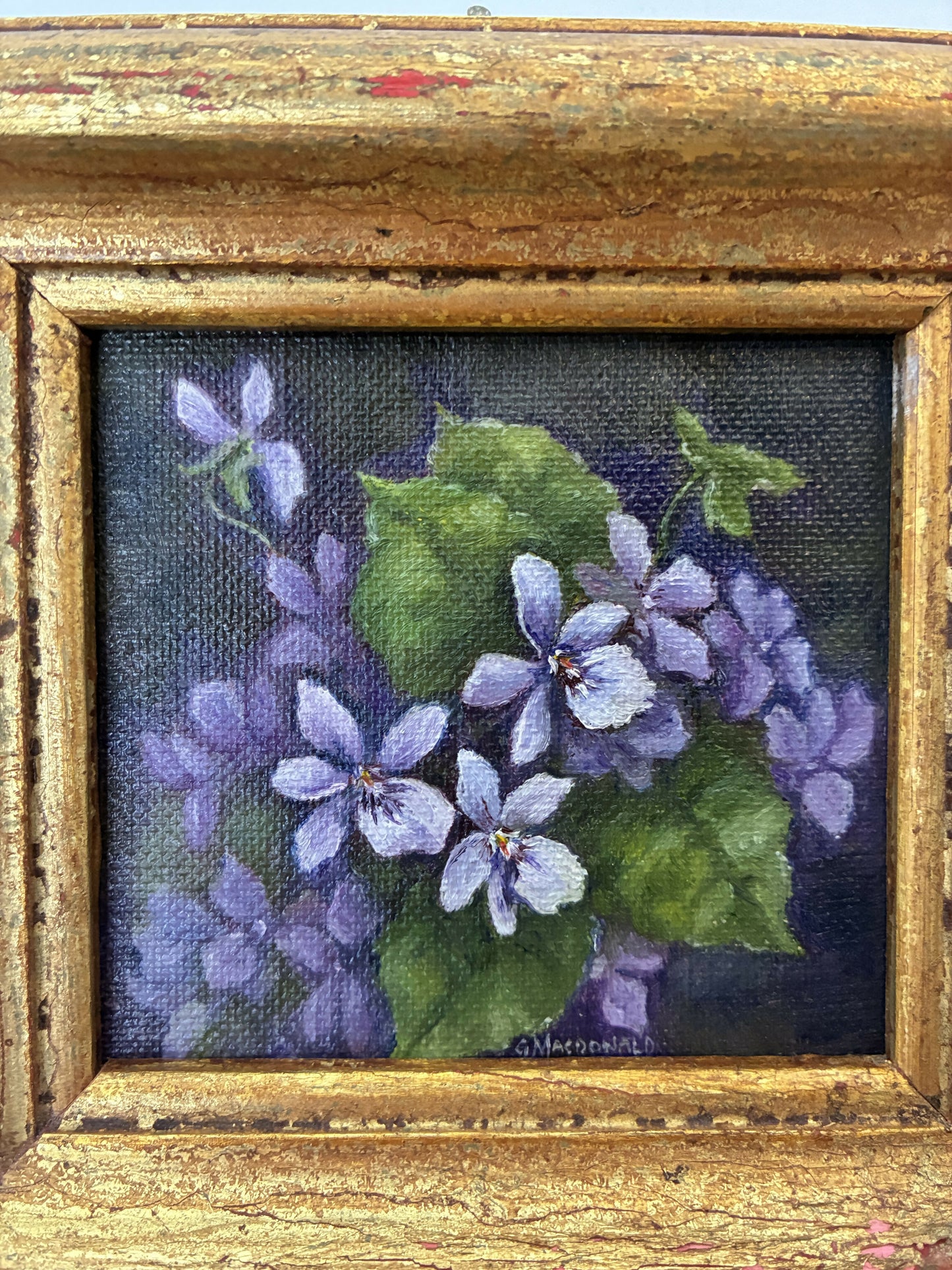 Violets still life