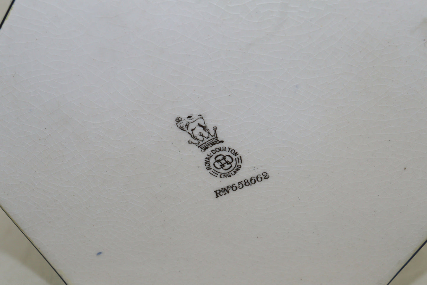 Royal Doulton lustreware hexagonal box and cover