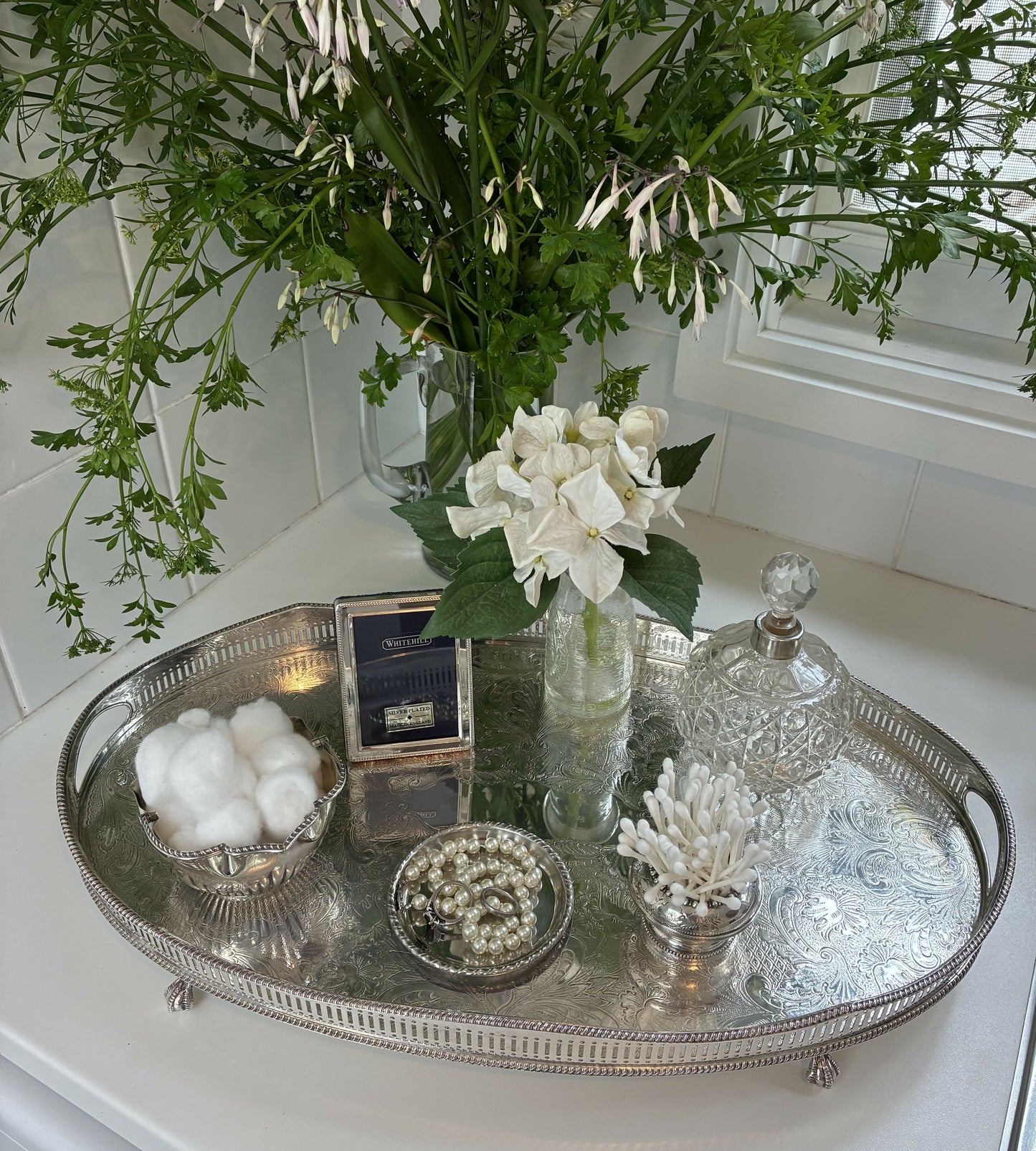 Large Oval Silver Tray