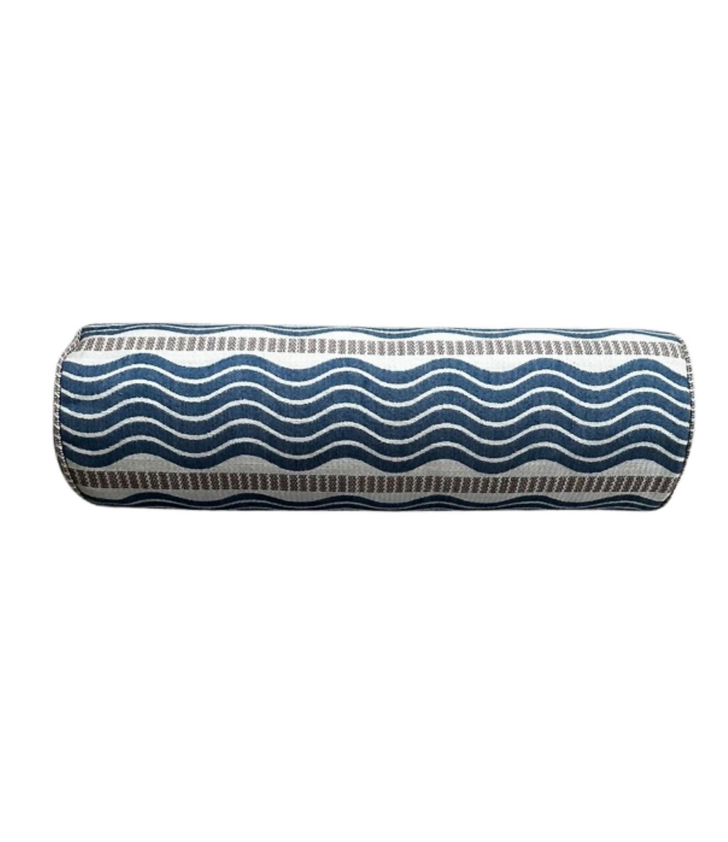 Bolster Cushion - Schumacher Wavy Fabric