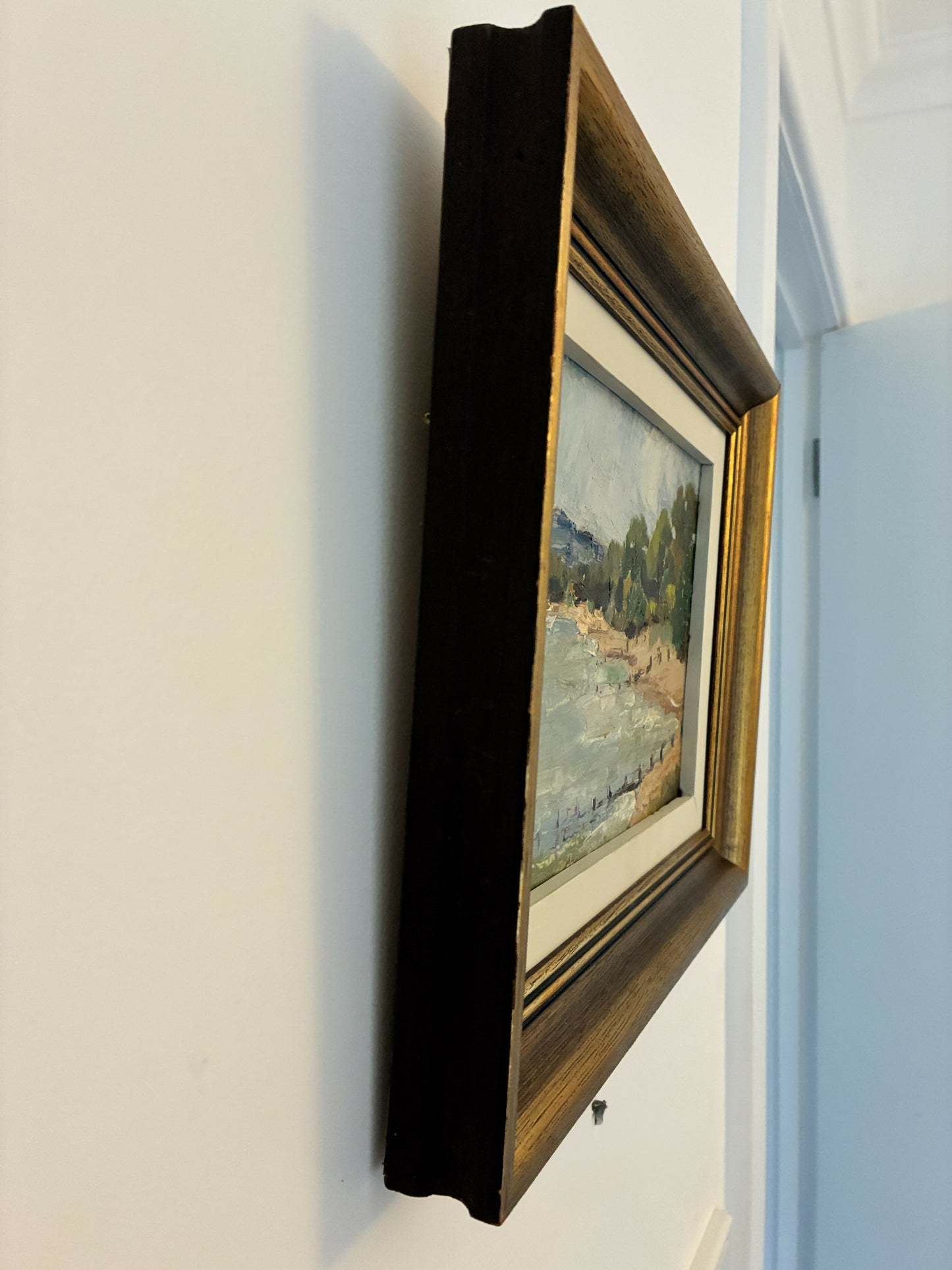 “Beach Groynes” Impressionist Painting