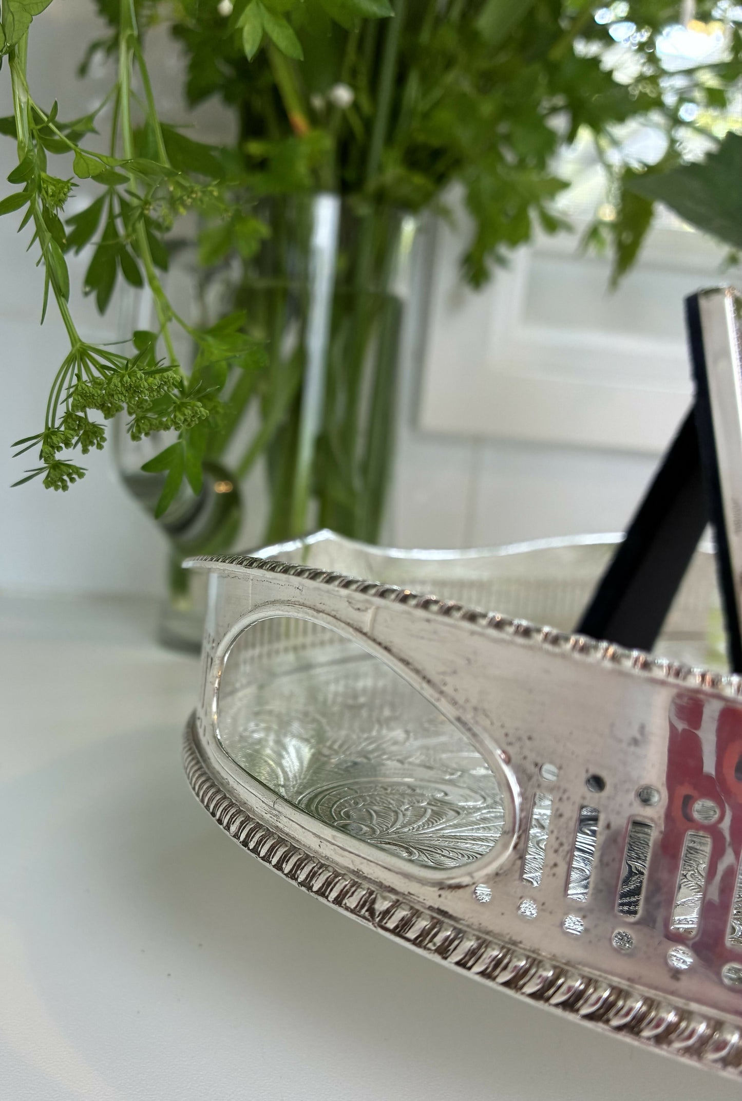 Large Oval Silver Tray