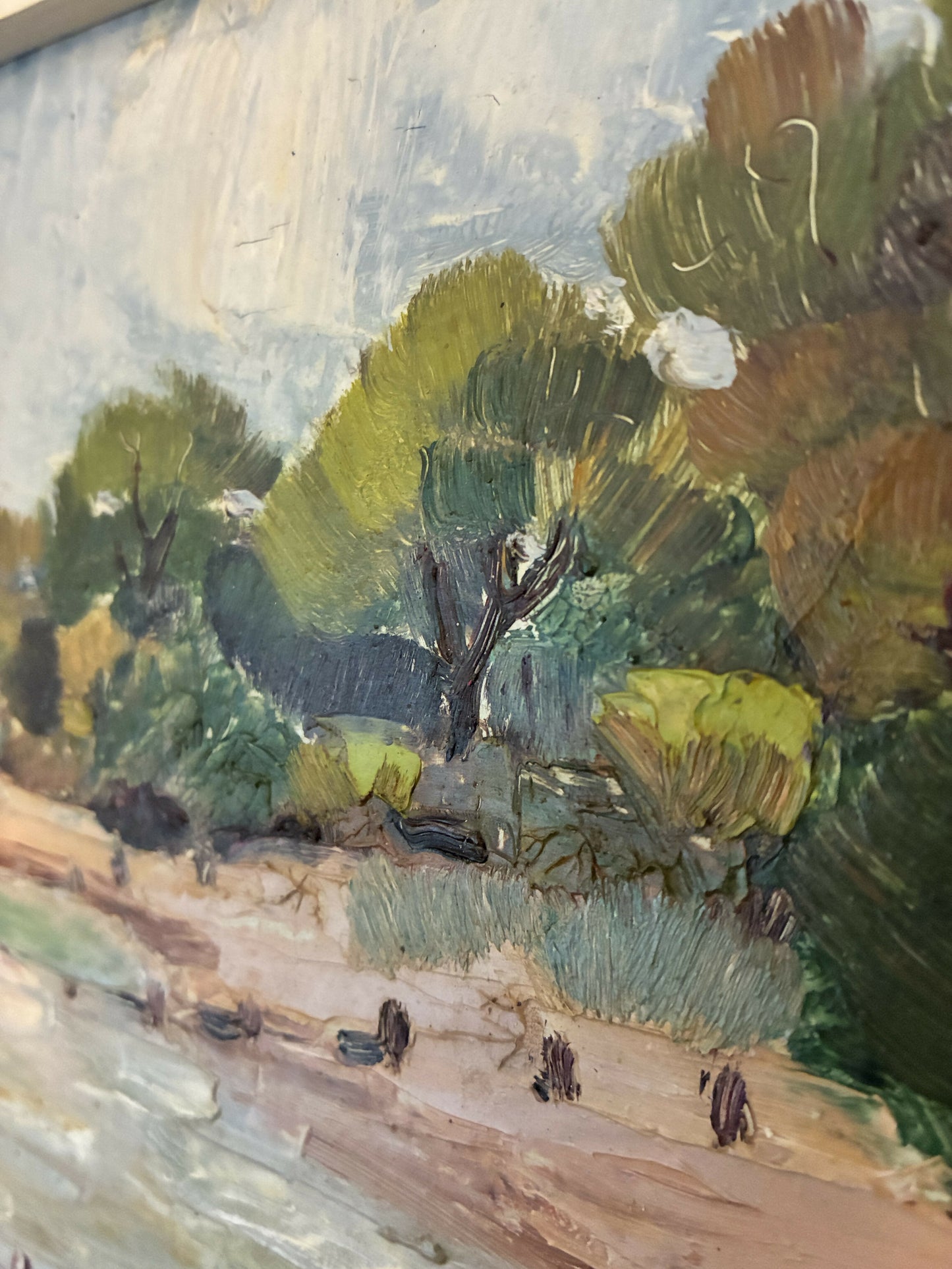 “Beach Groynes” Impressionist Painting