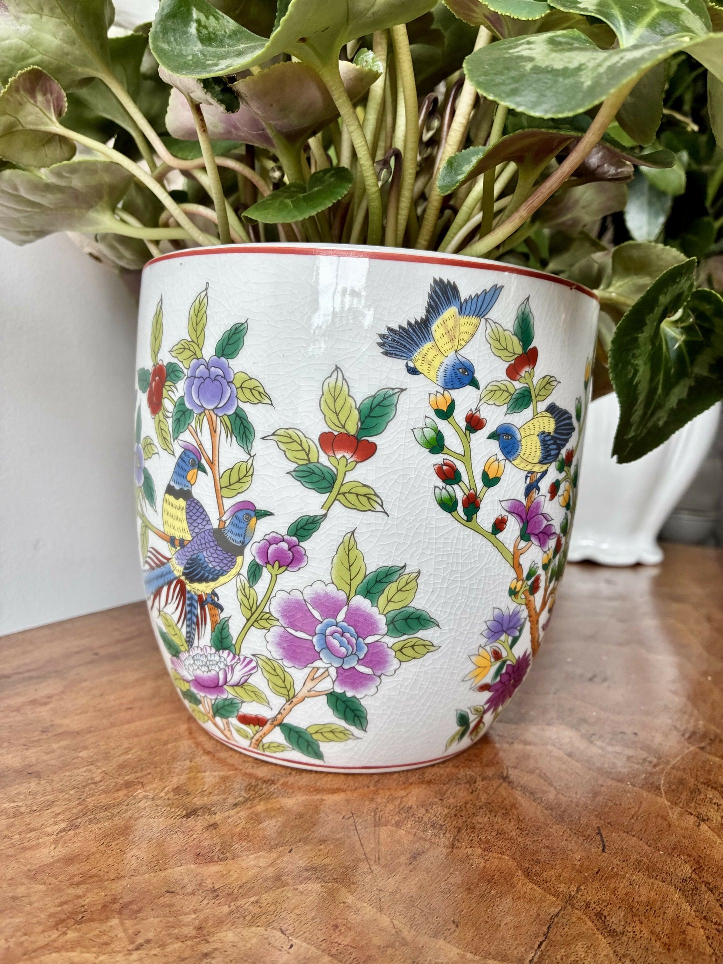 Chinoiserie Cache Pot Planter