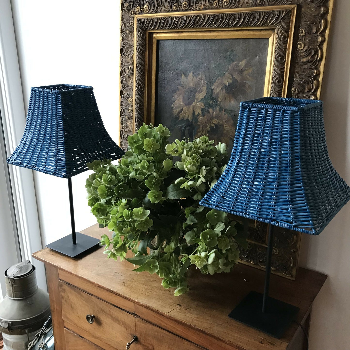 Blue Cane Lamps