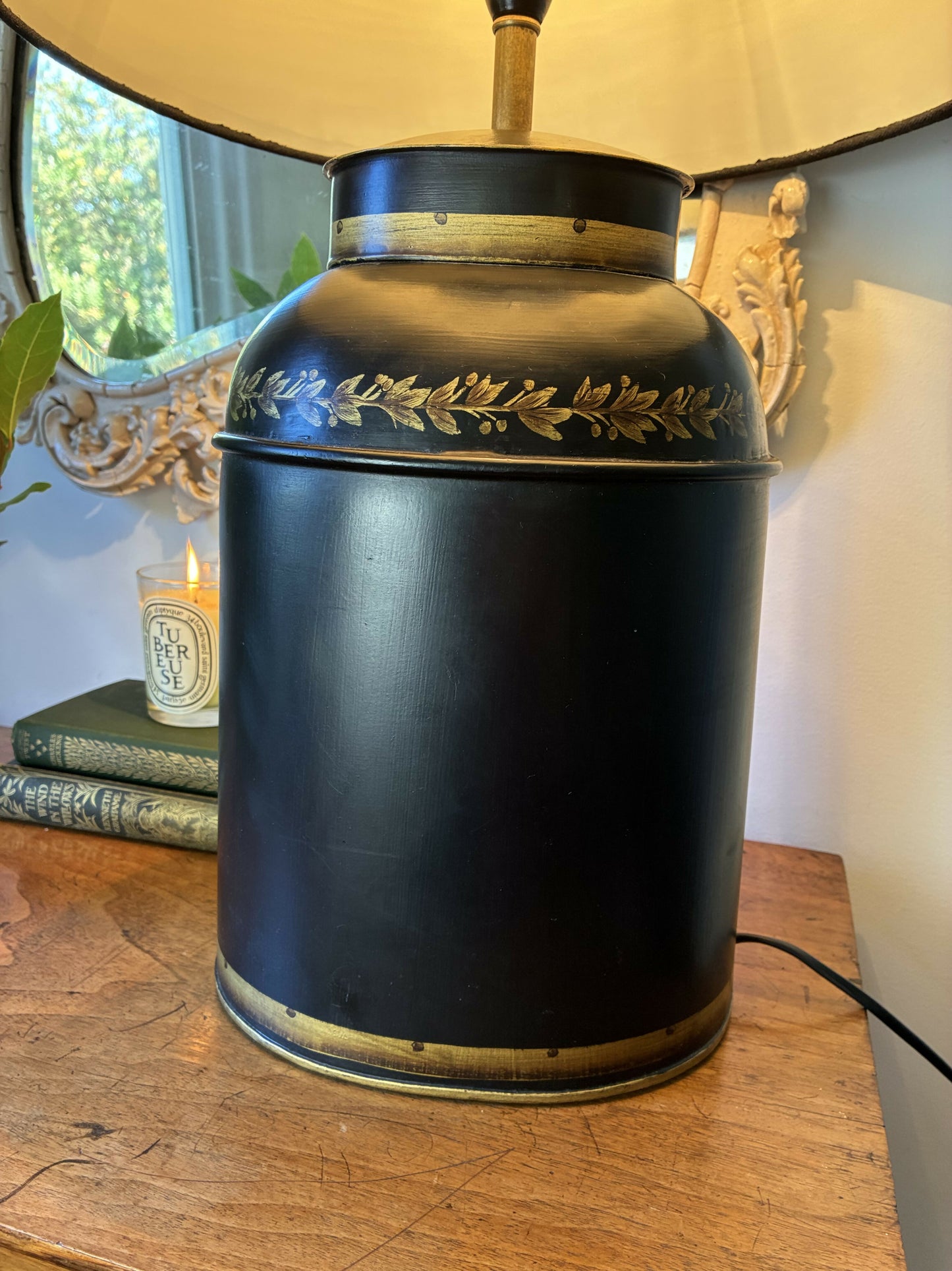 Tin Tea Caddy Lamp