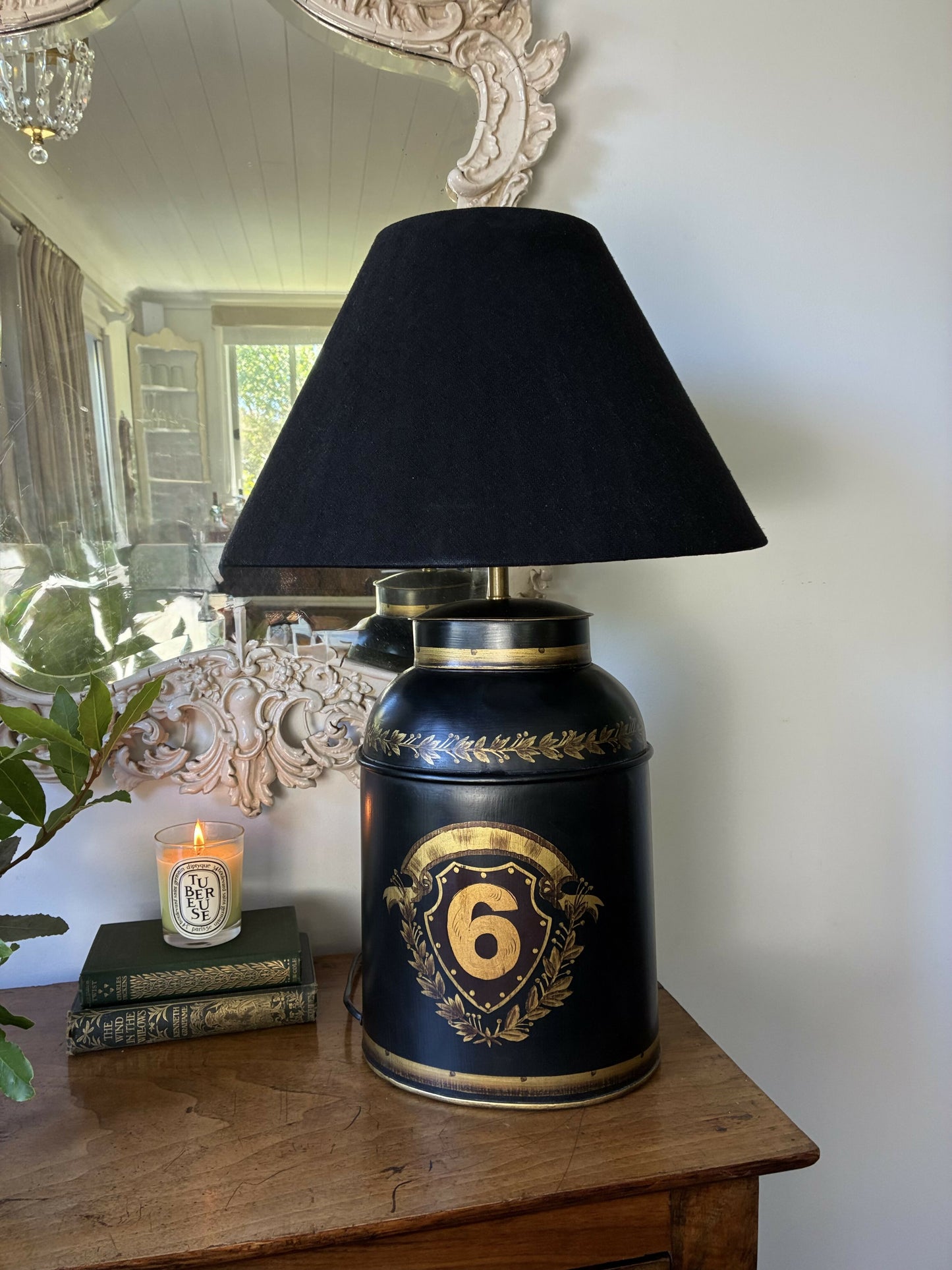 Tin Tea Caddy Lamp