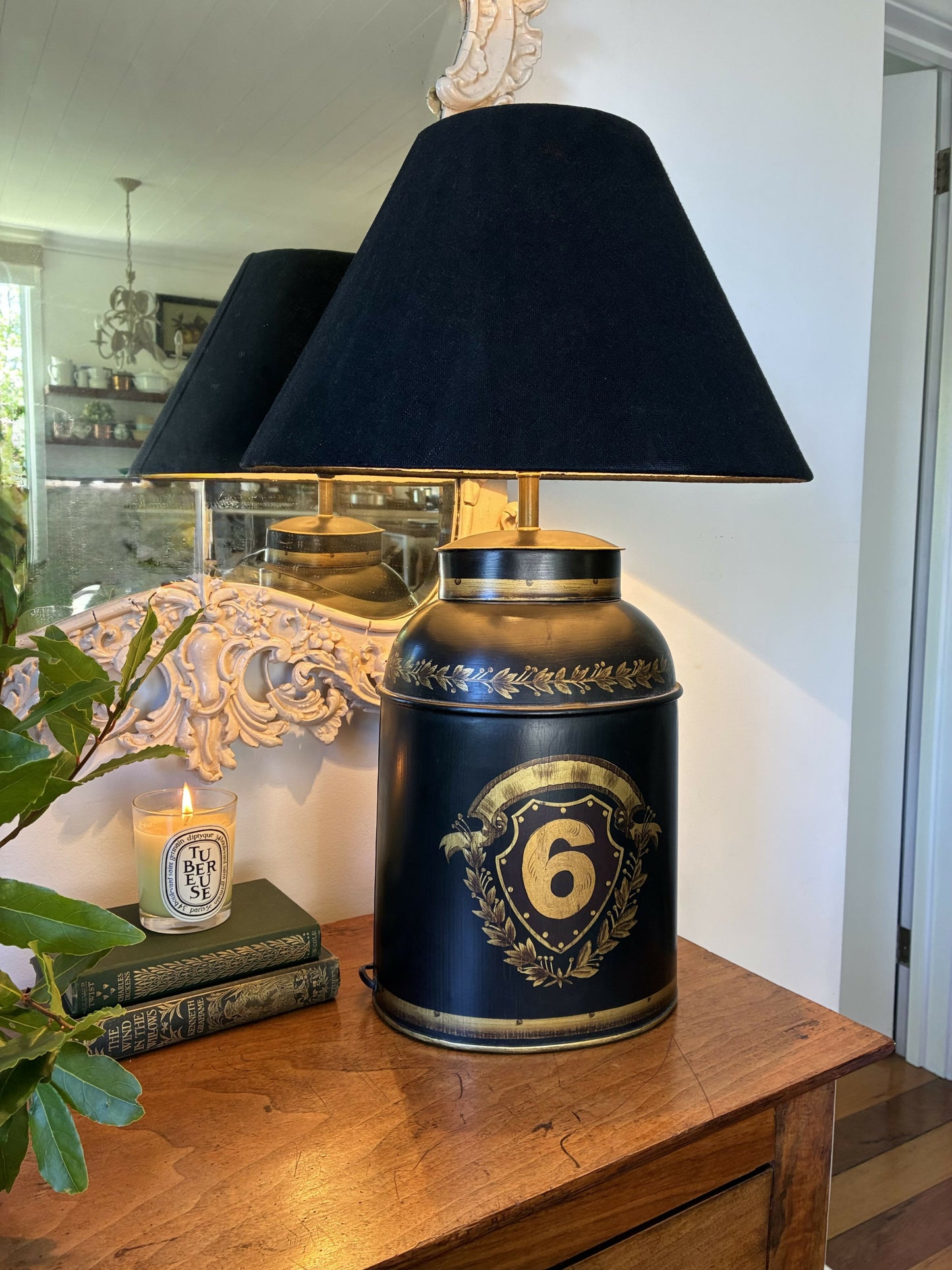 Tin Tea Caddy Lamp