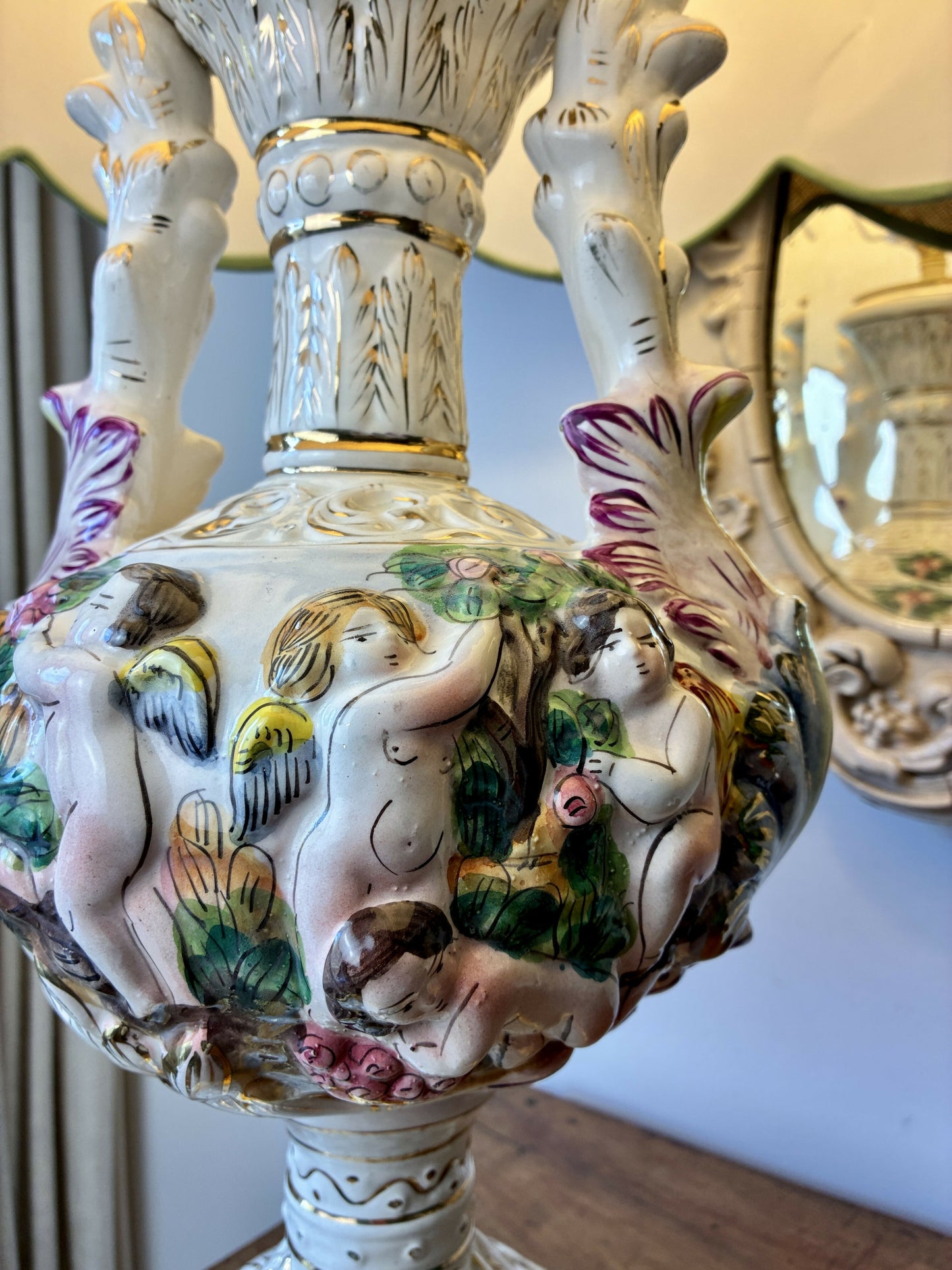 Large Capodimonte Keramos Lampbase