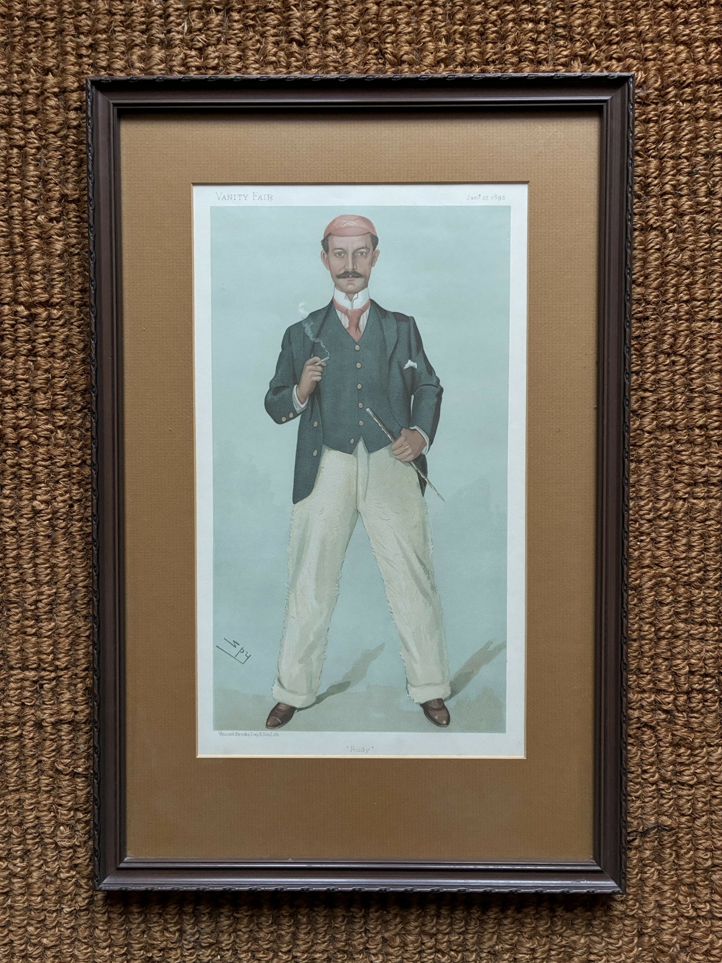 Vanity Fair Lithograph “Rudy”