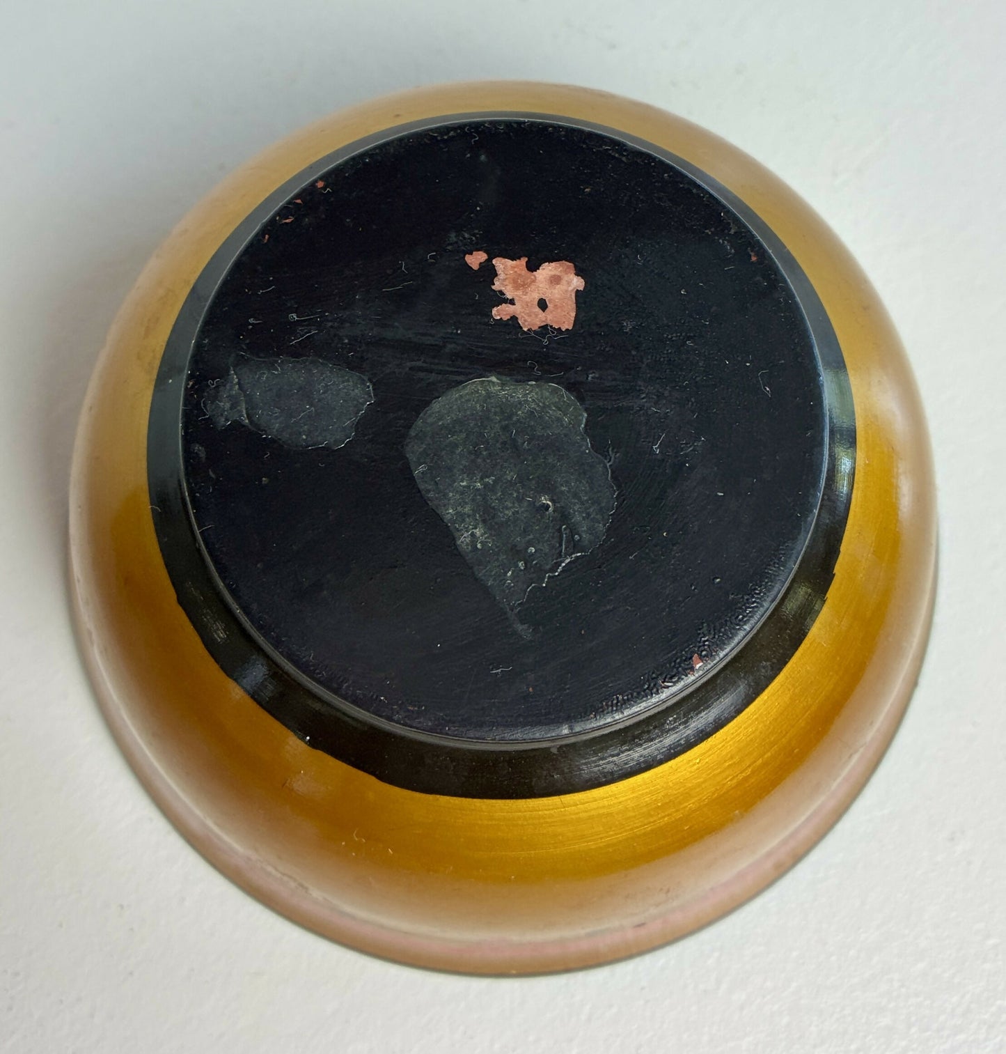 Pair of Khokhloma folk art dishes