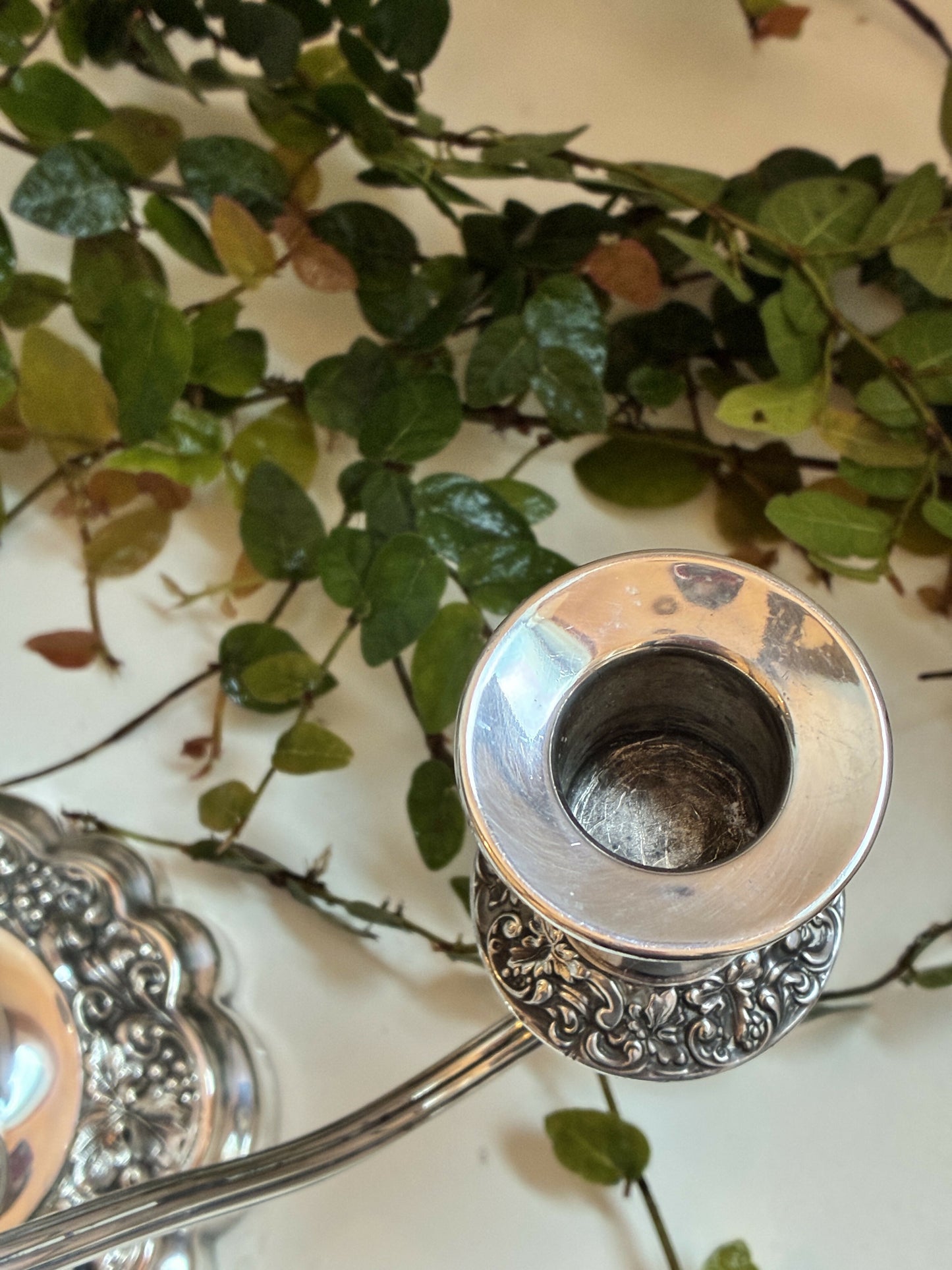 Pair of Hardy Bros Silver Candelabras