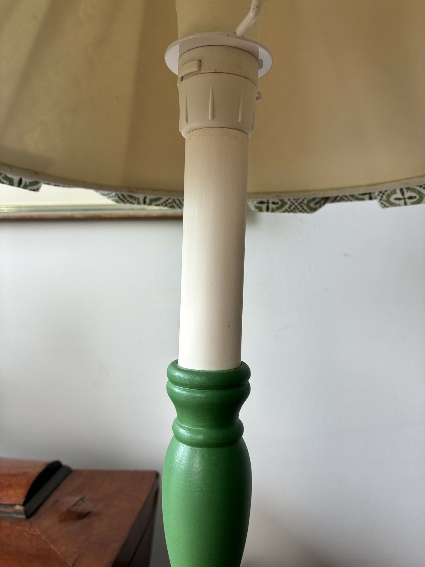 Green Candlestick Lamp