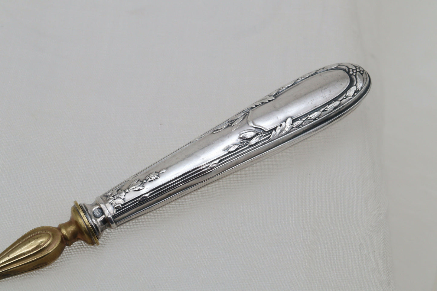 French silver handled dessert slice