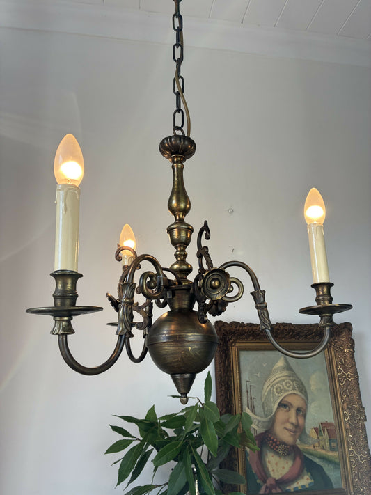 3 arm Flemish Chandelier