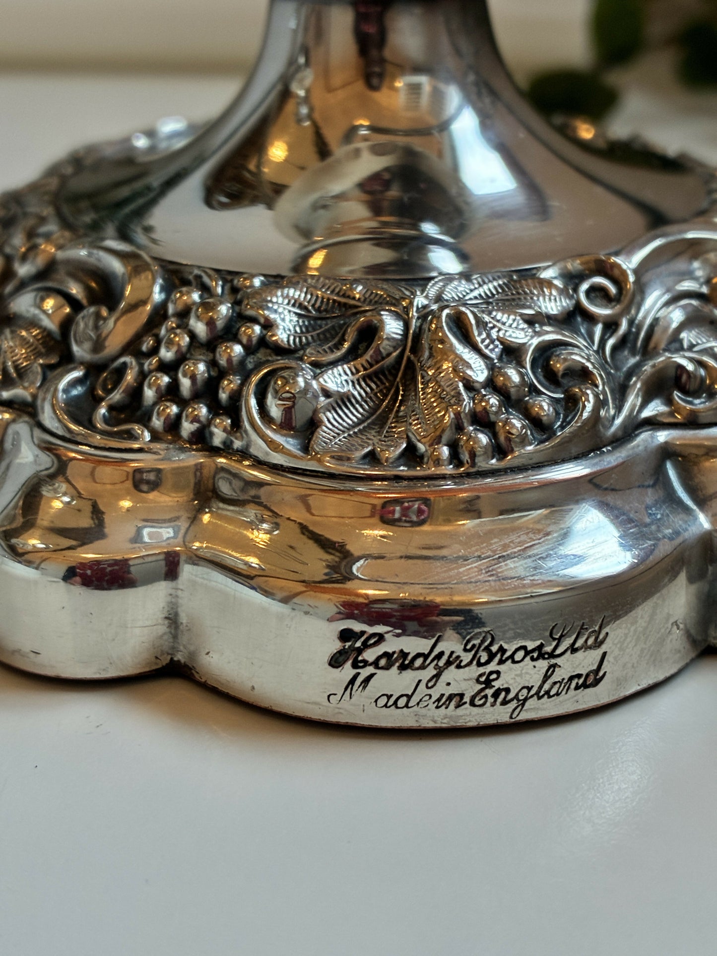 Pair of Hardy Bros Silver Candelabras
