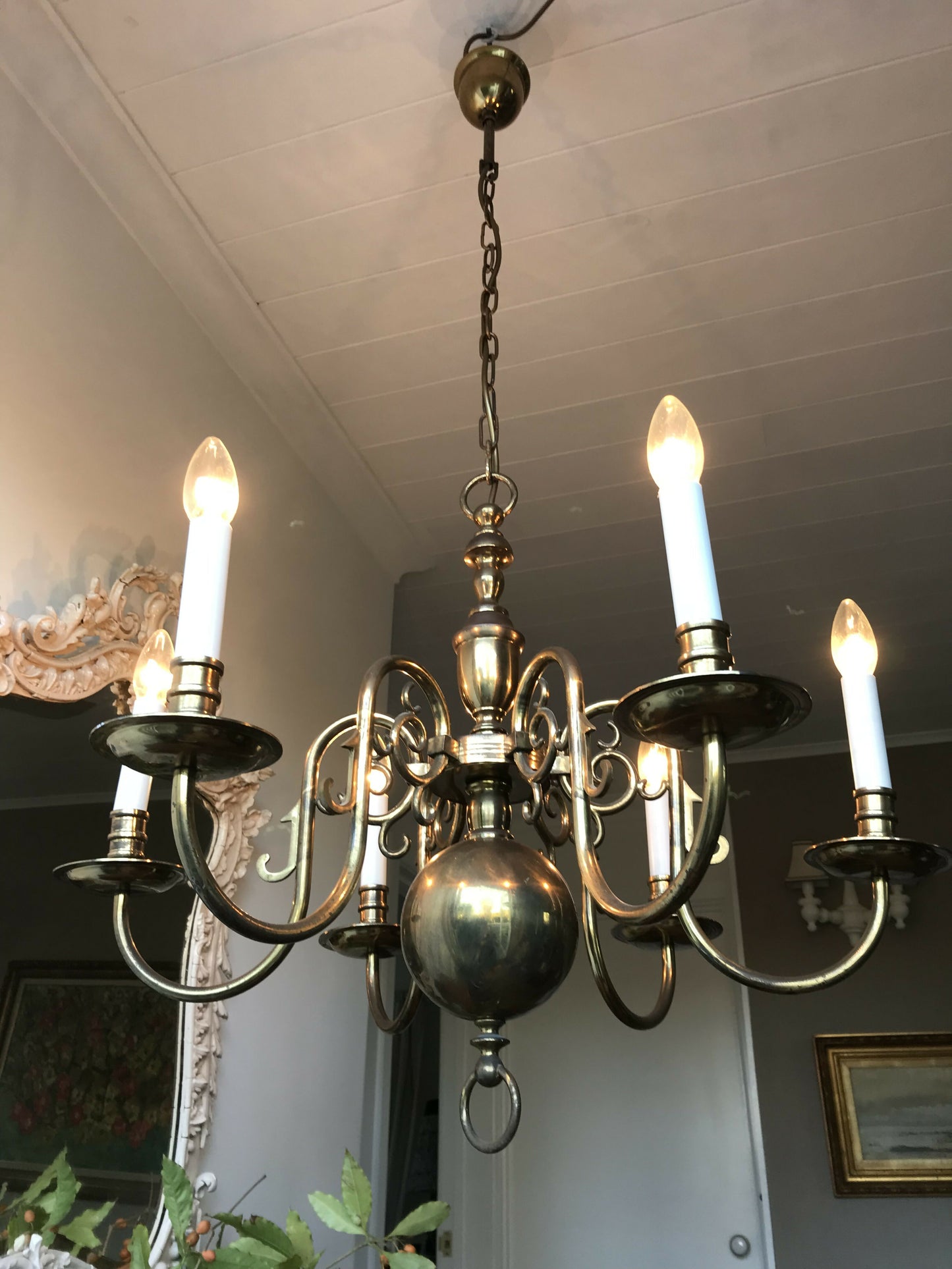 6 Light Flemish Chandelier